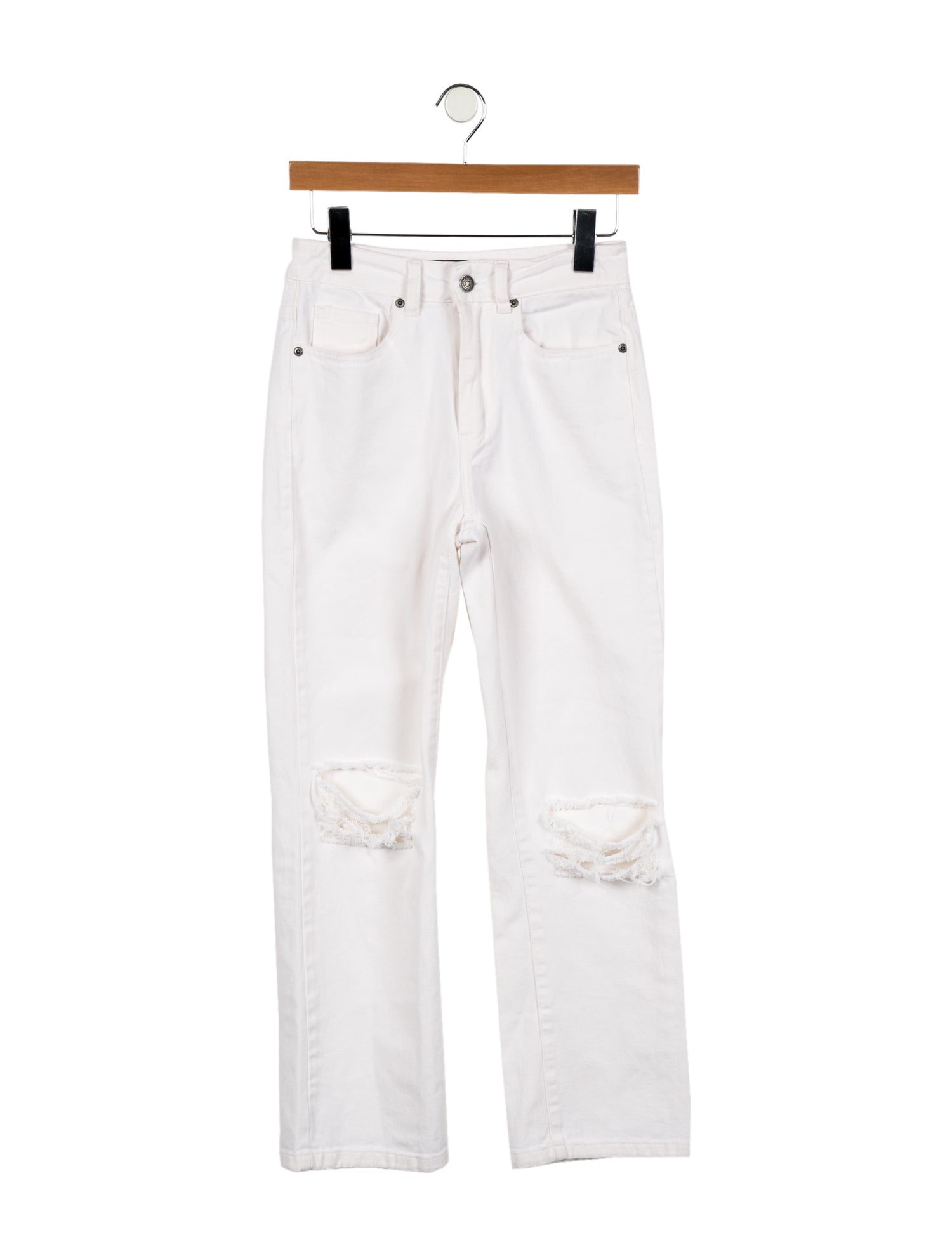 Maria Cher Mid-Rise Straight Leg Jeans