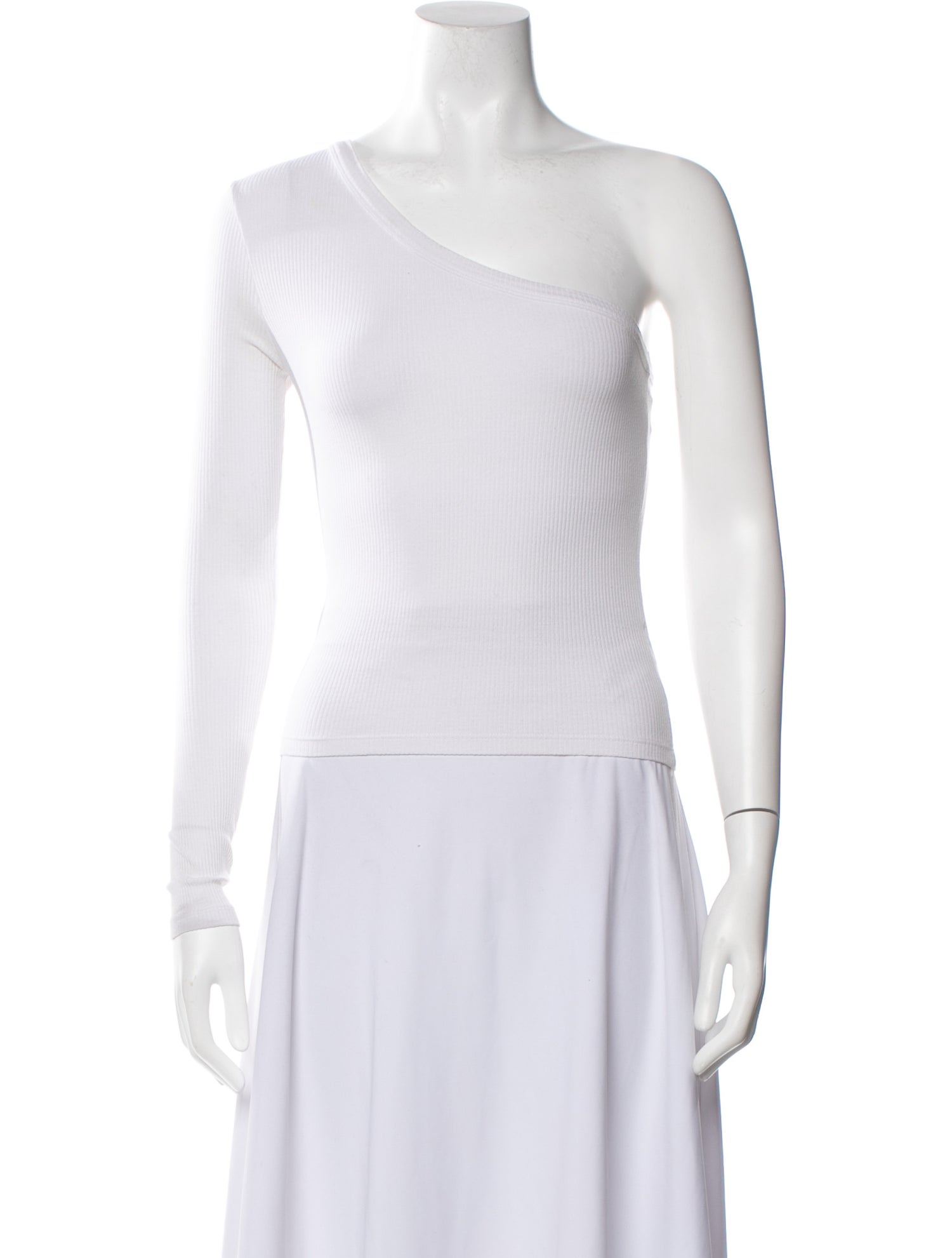 Maria Cher One-Shoulder Long Sleeve Top