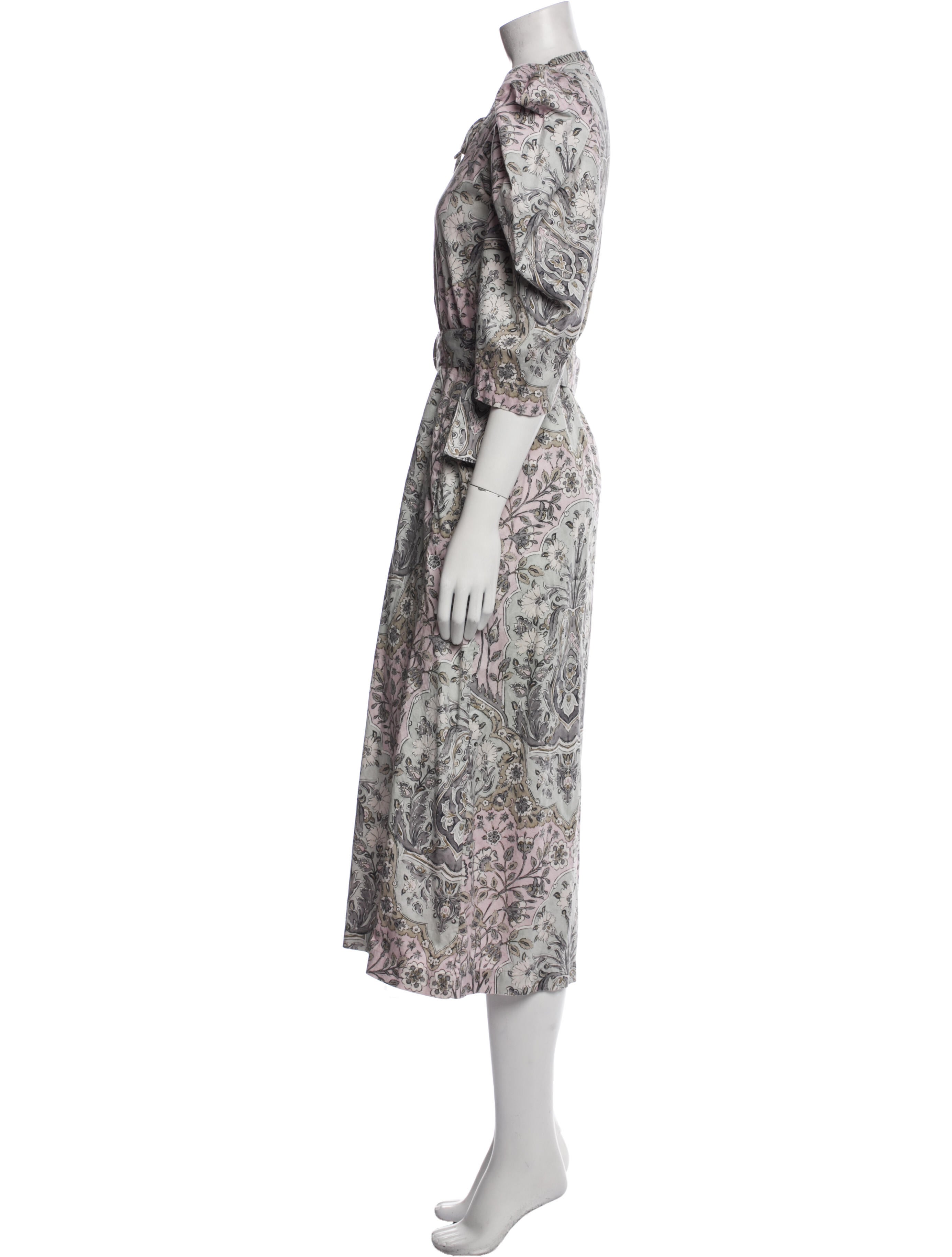 Maria Cher Printed Long Dress