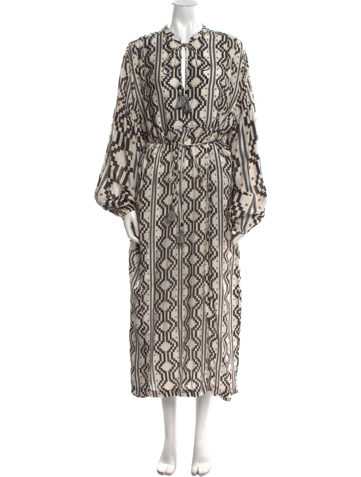 Maria Cher Printed Long Dress