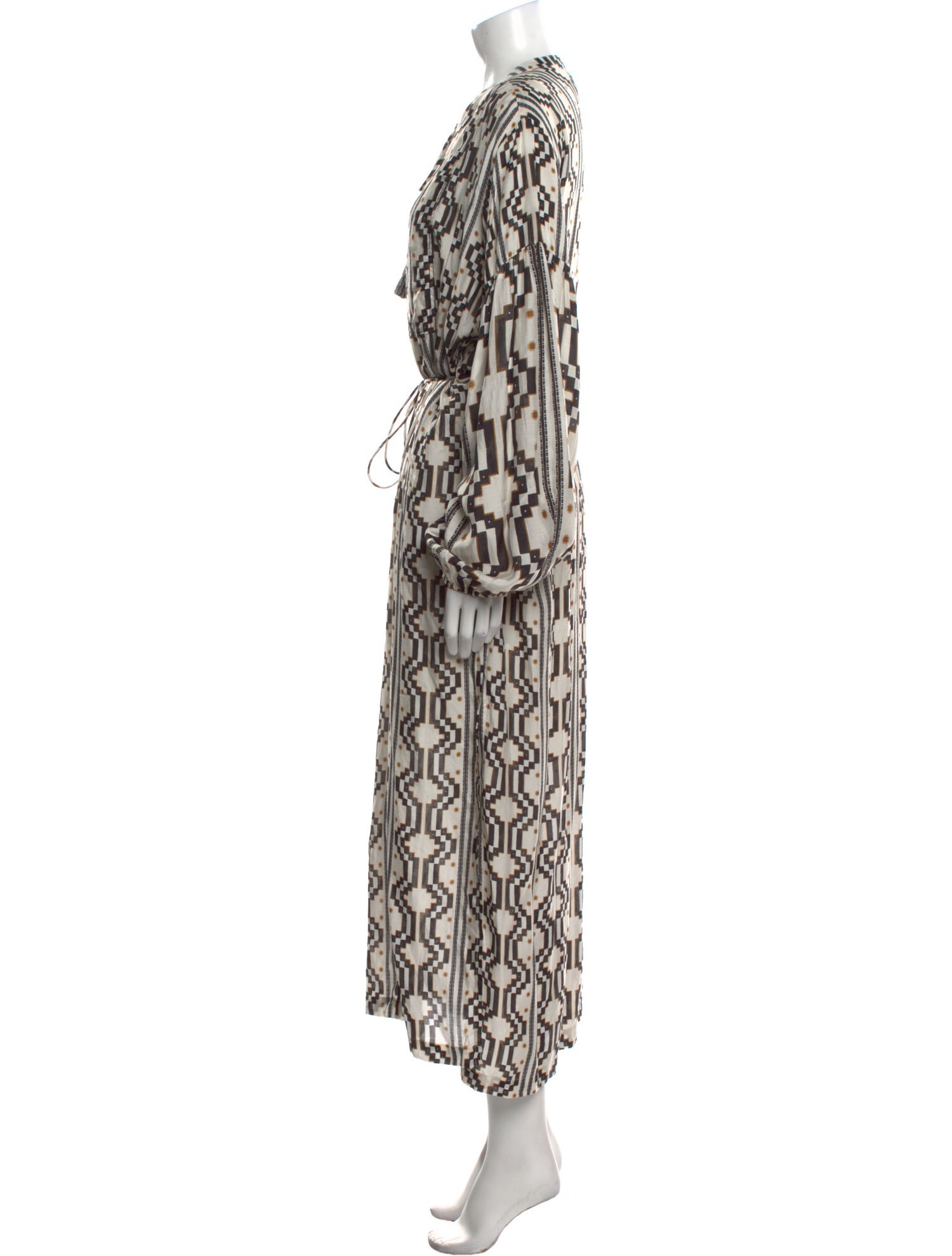 Maria Cher Printed Long Dress