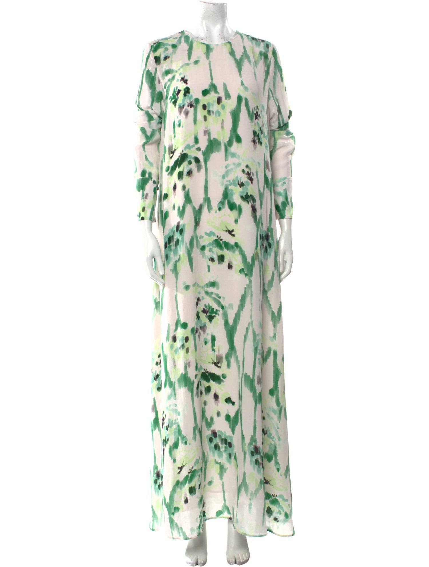 Maria Cher Silk Long Dress