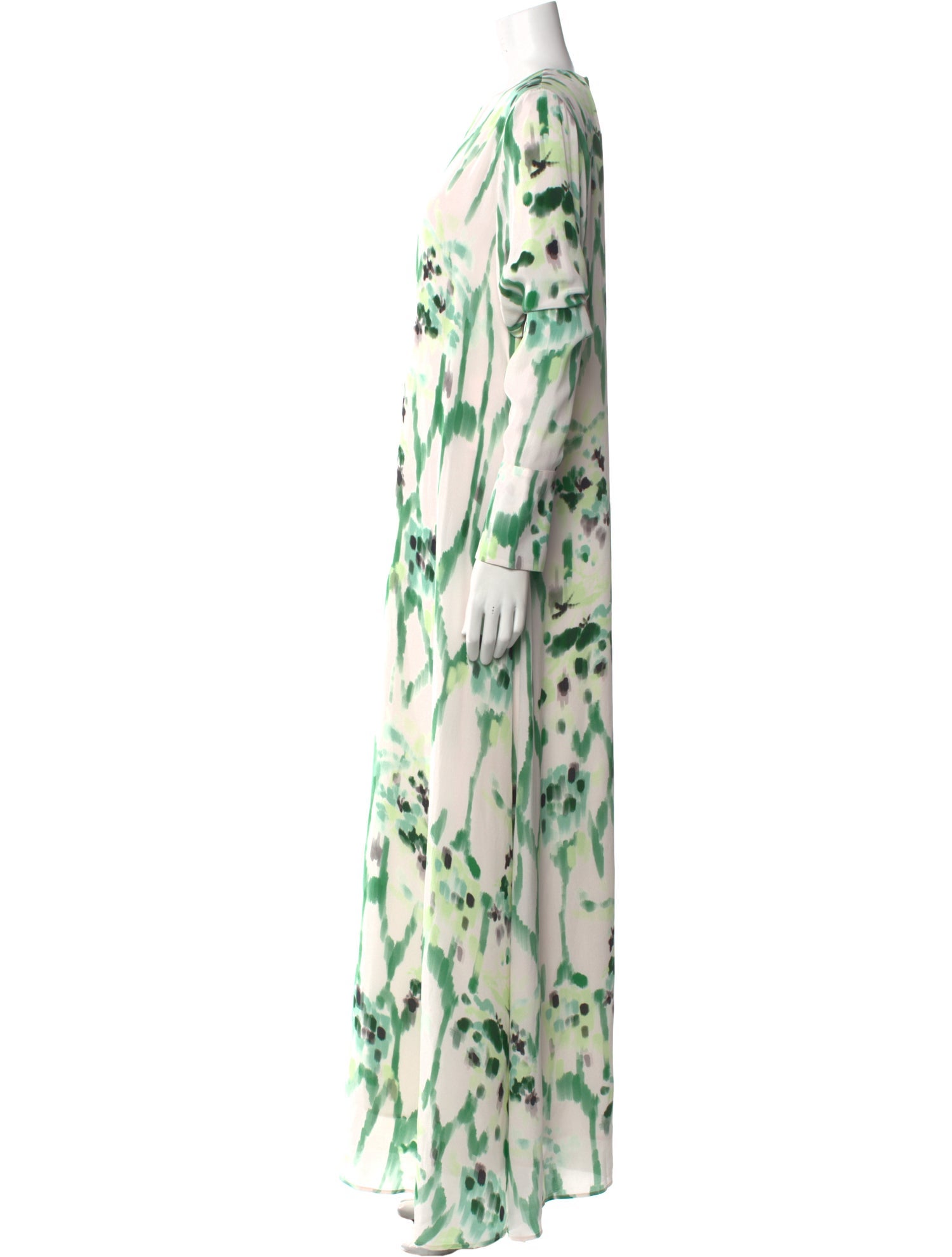 Maria Cher Silk Long Dress