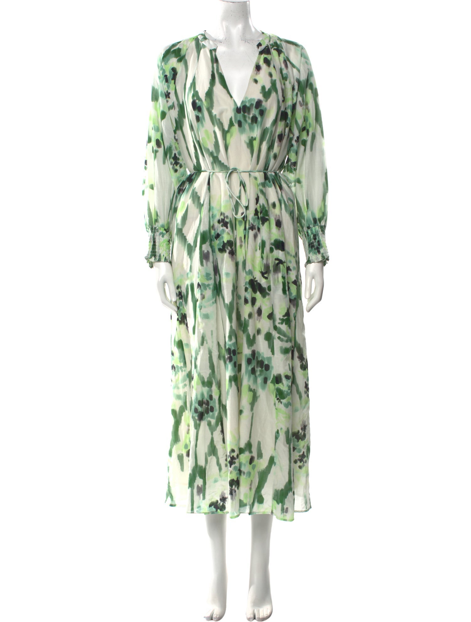 Maria Cher Printed Long Dress