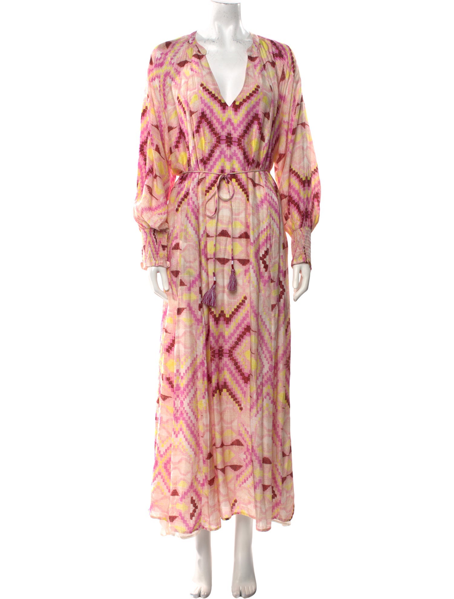 Maria Cher Printed Long Dress