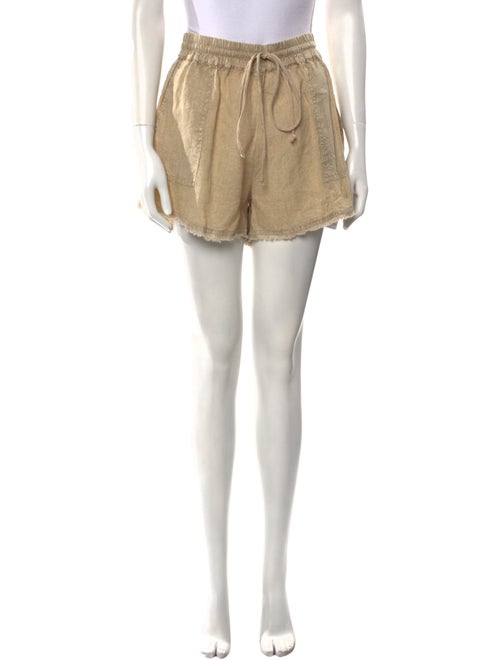 Maria Cher Linen Mini Shorts