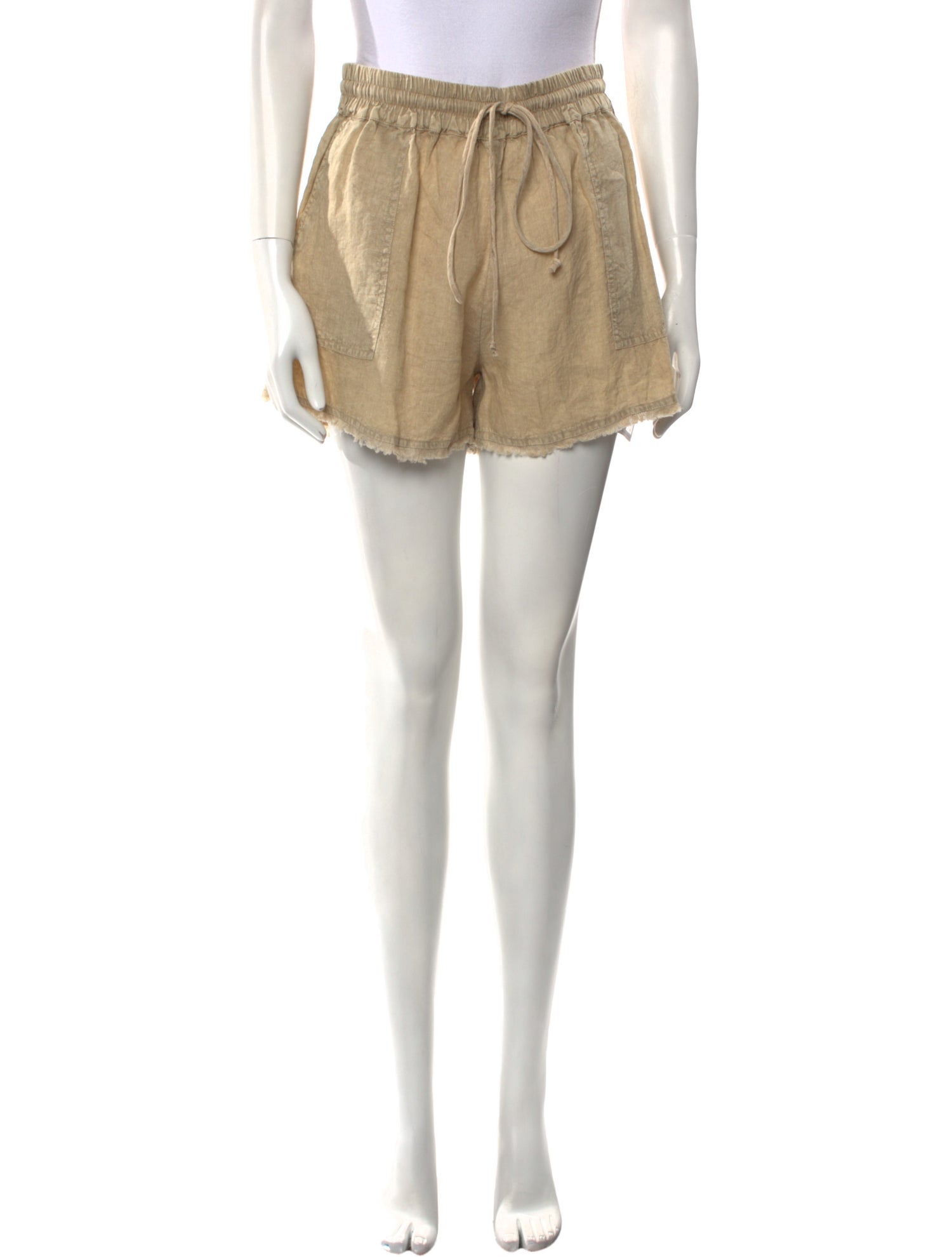 Maria Cher Linen Mini Shorts