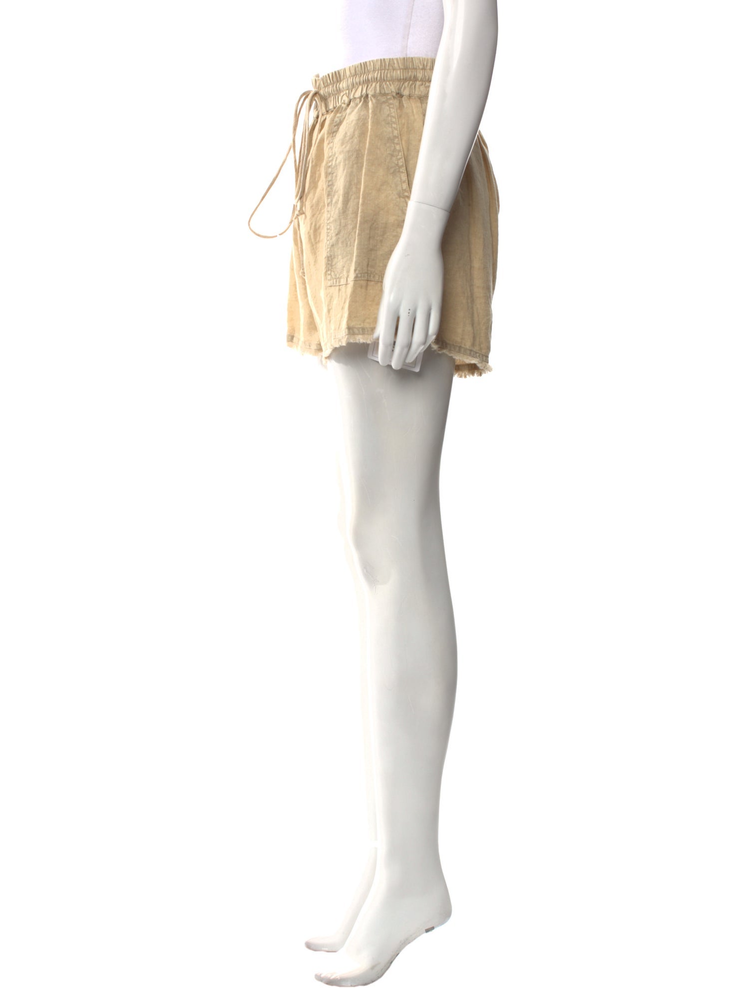 Maria Cher Linen Mini Shorts