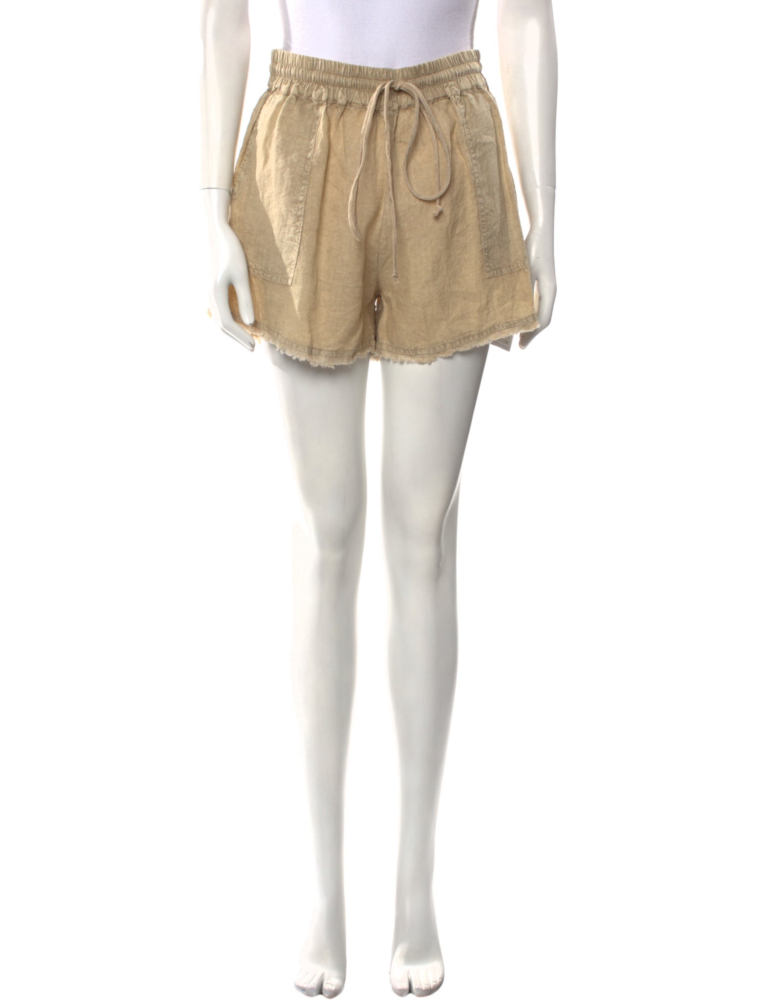 Maria Cher Linen Mini Shorts