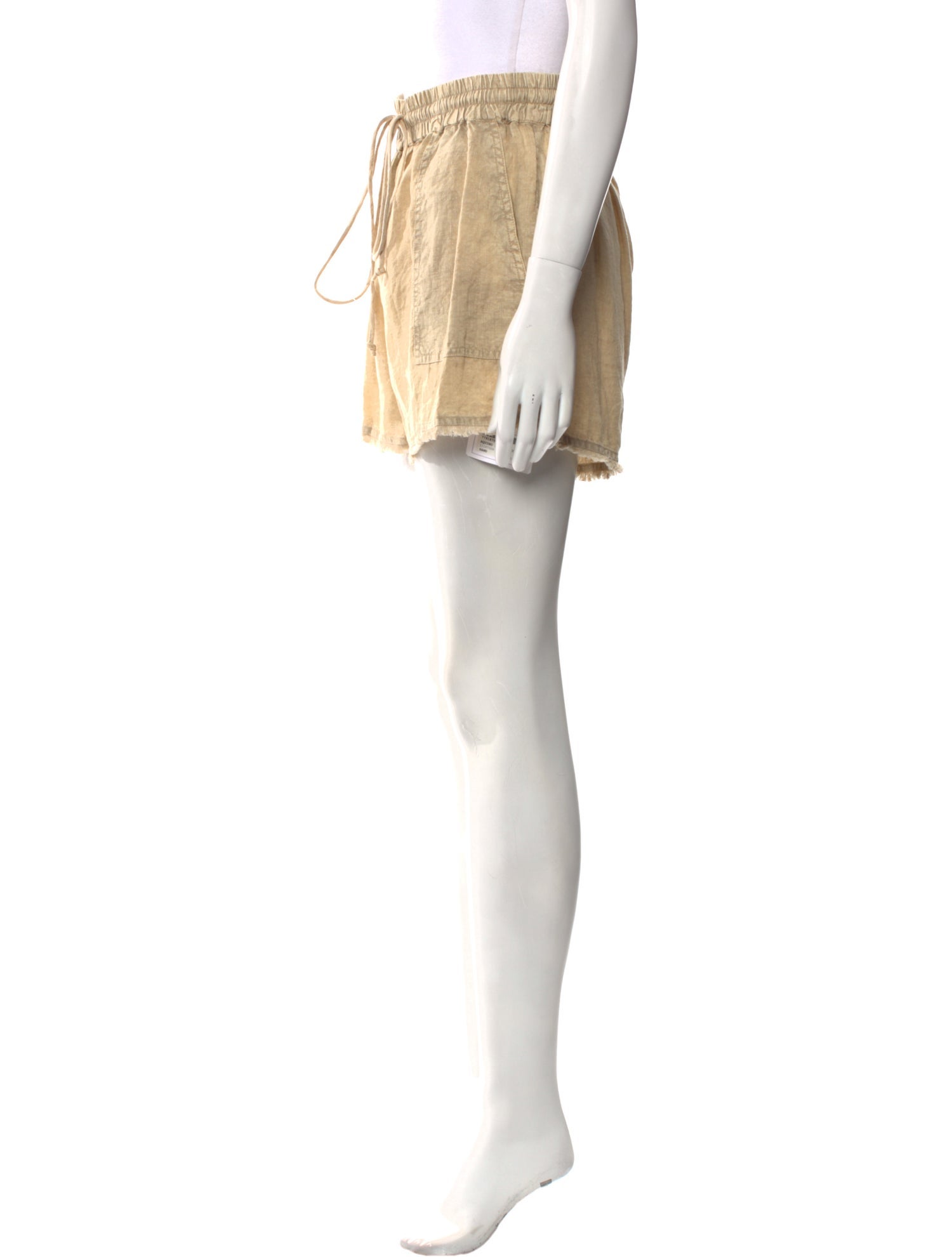 Maria Cher Linen Mini Shorts