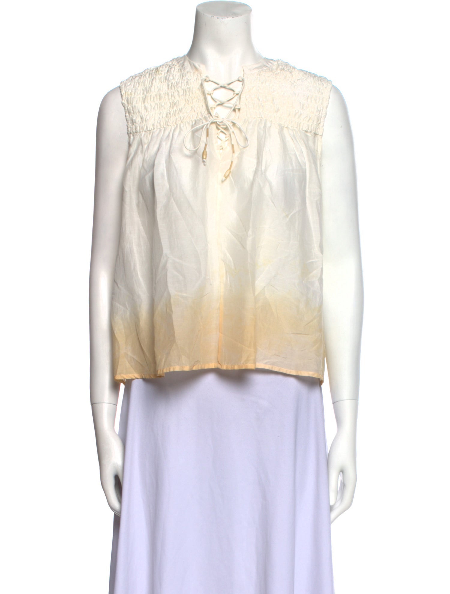 Maria Cher V-Neck Sleeveless Top