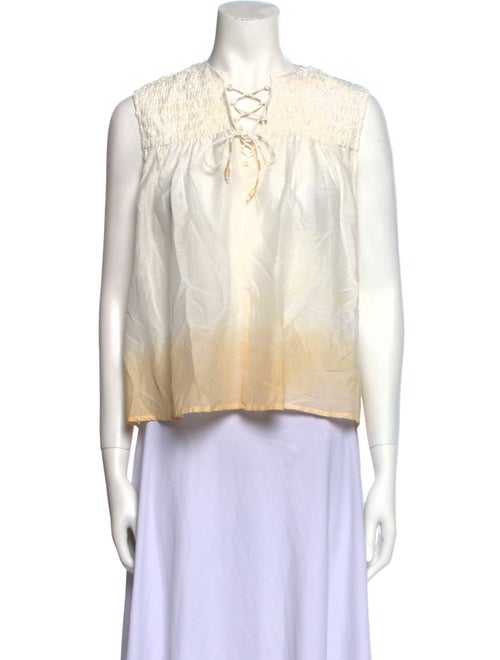 Maria Cher V-Neck Sleeveless Top