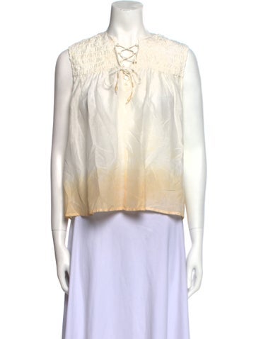 Maria Cher Tops V-Neck Sleeveless Top M