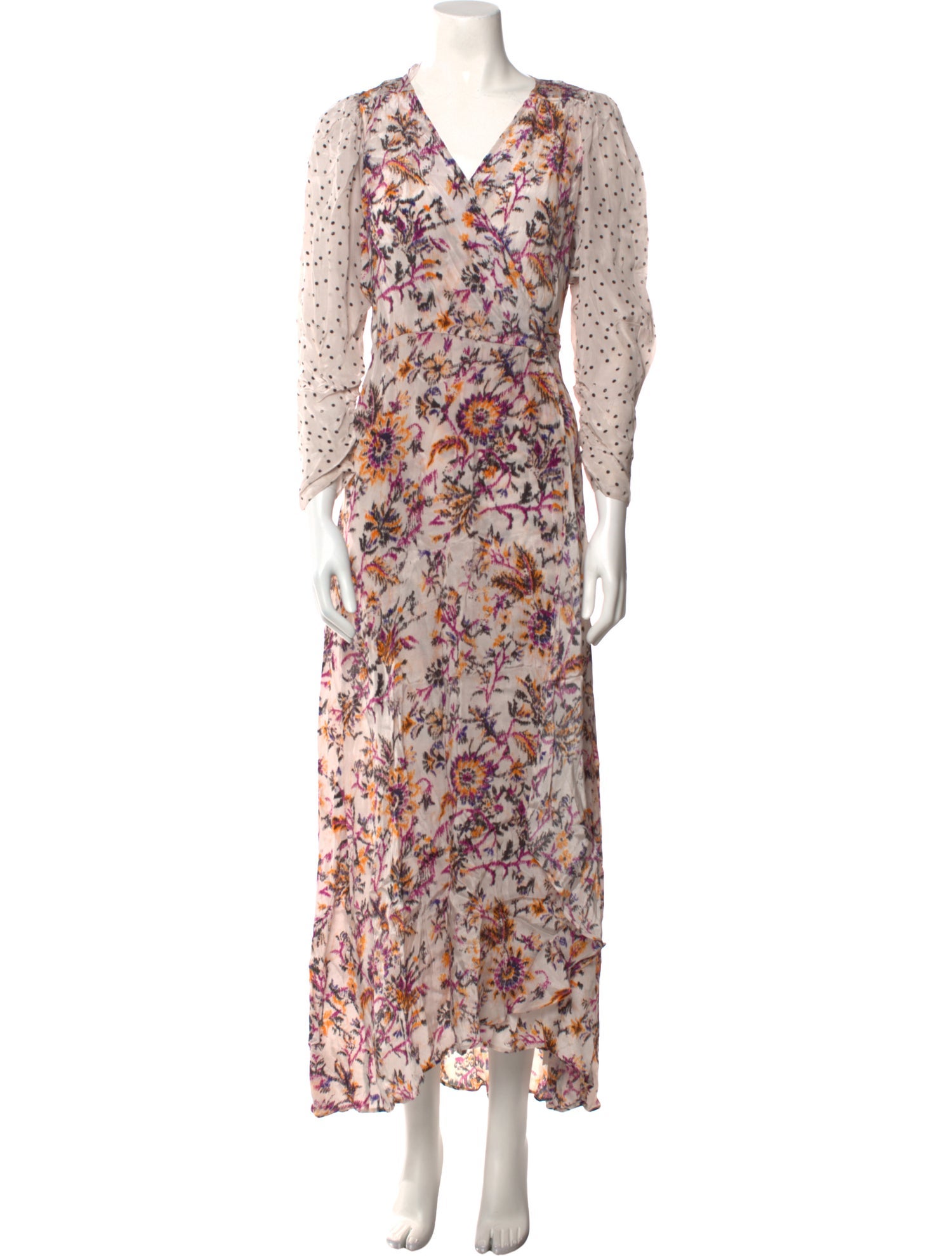 Maria Cher Floral Print Long Dress