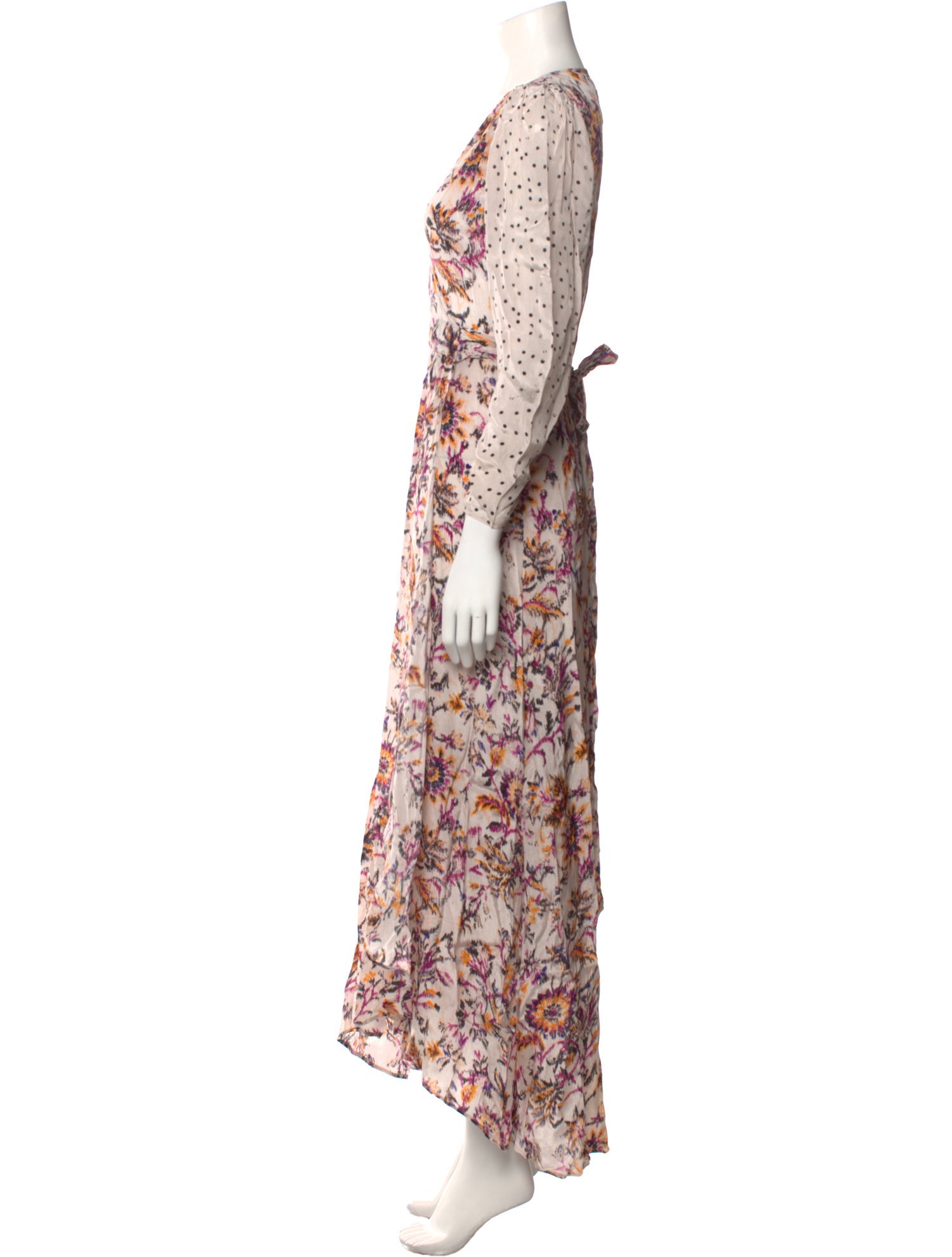 Maria Cher Floral Print Long Dress