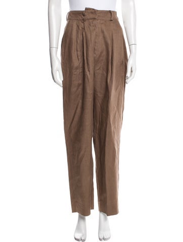 Maria Cher Pants Linen Straight Leg M