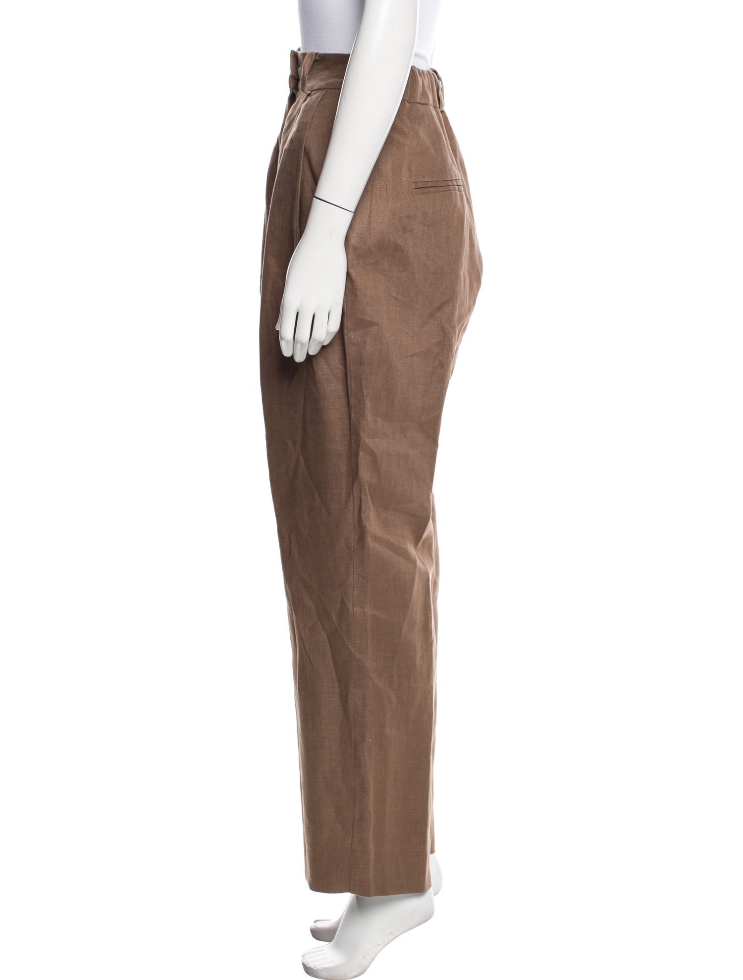 Maria Cher Linen Straight Leg Pants