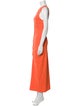 Maria Cher V-Neck Long Dress