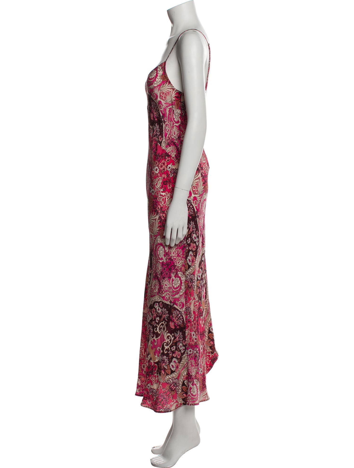 Maria Cher Silk Long Dress