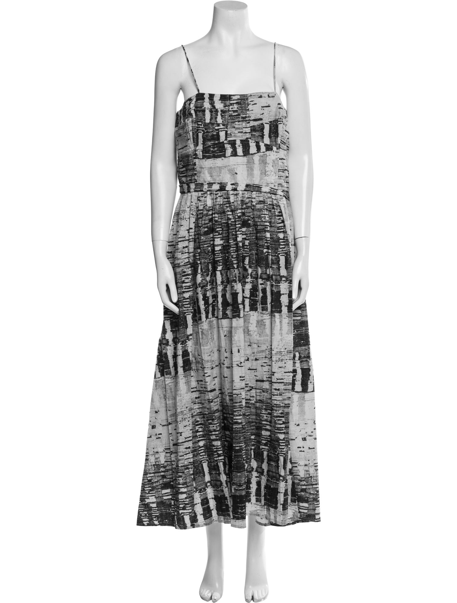 Maria Cher Printed Midi Length Dress w/ Tags