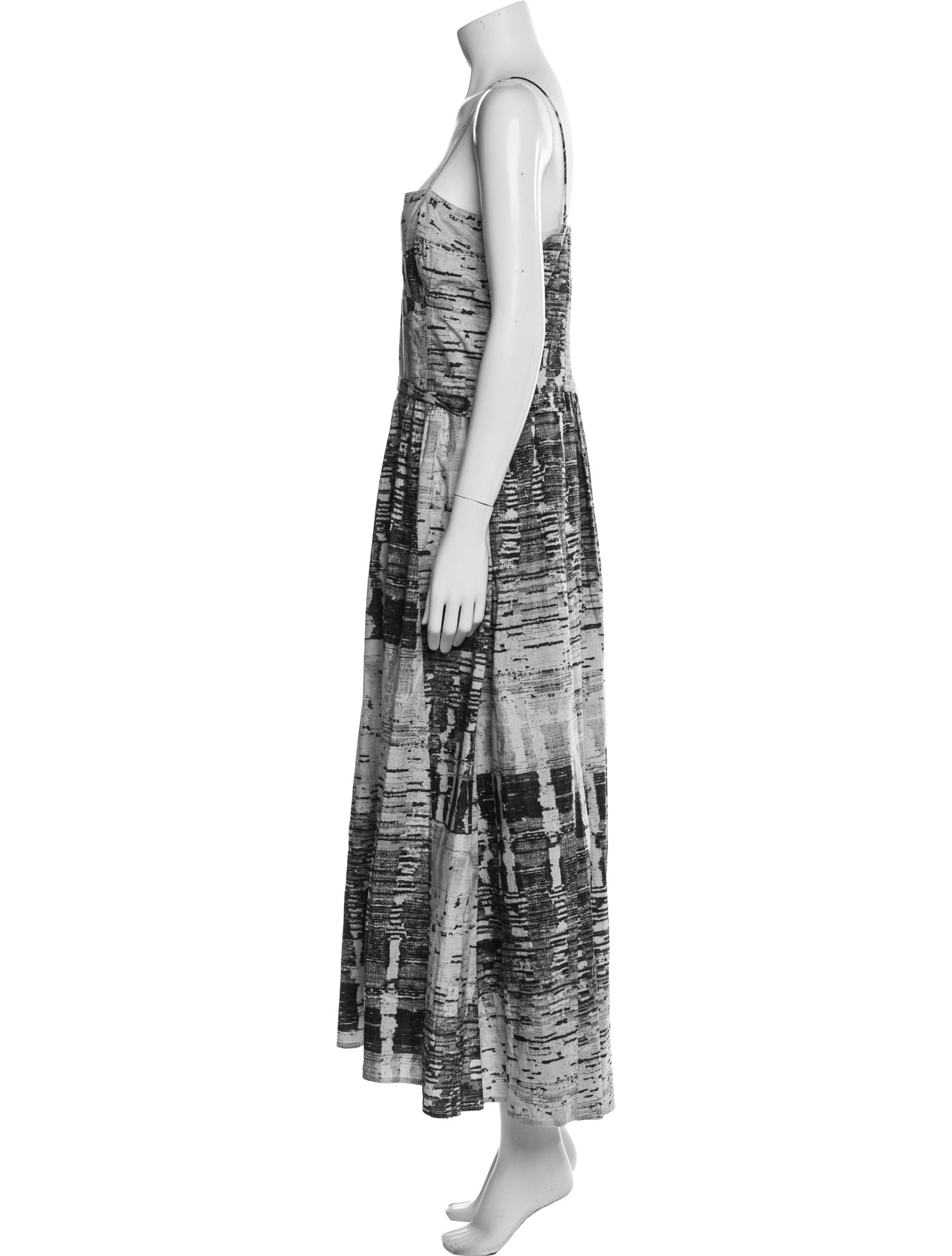 Maria Cher Printed Midi Length Dress w/ Tags