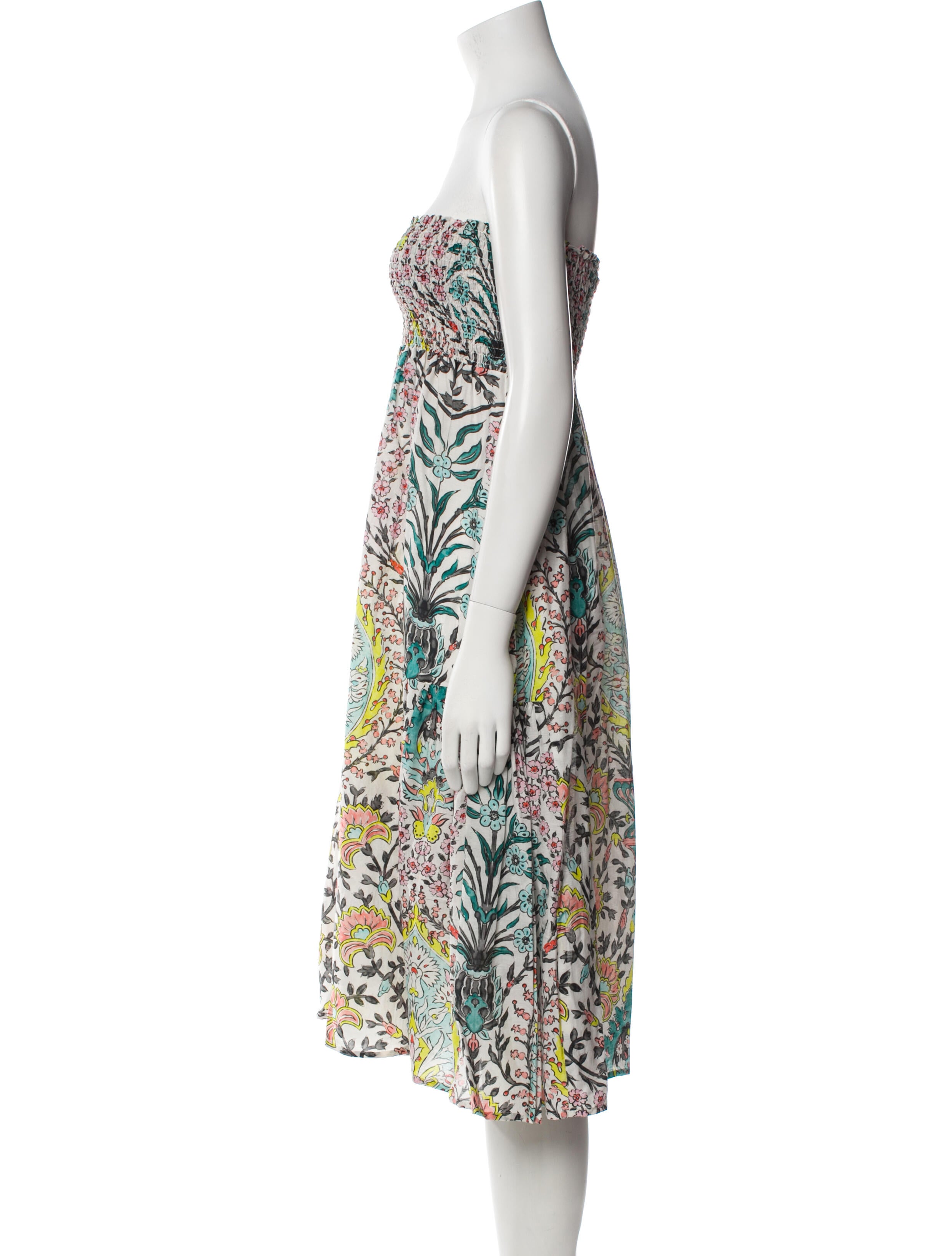 Maria Cher Floral Print Midi Length Skirt