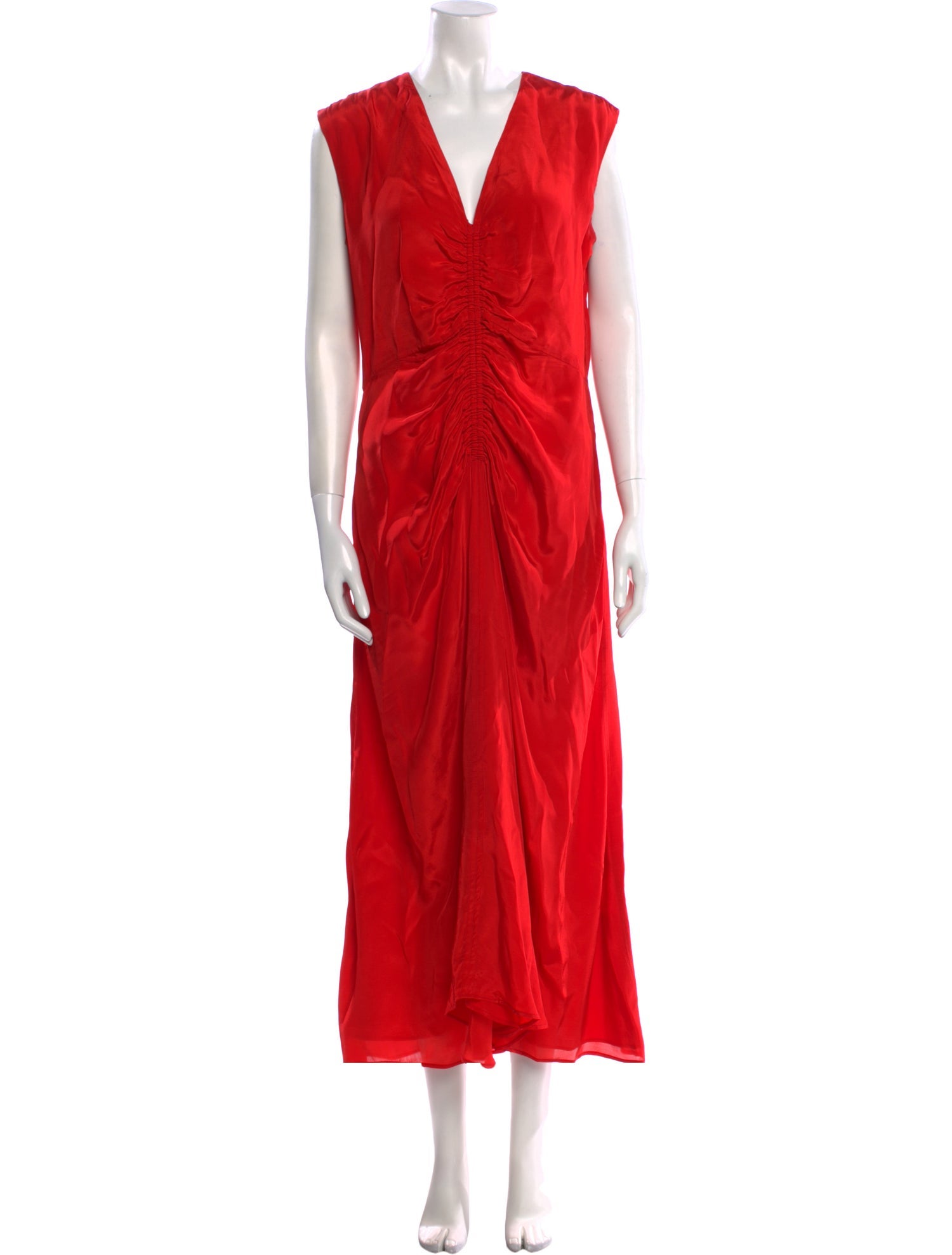 Maria Cher V-Neck Long Dress