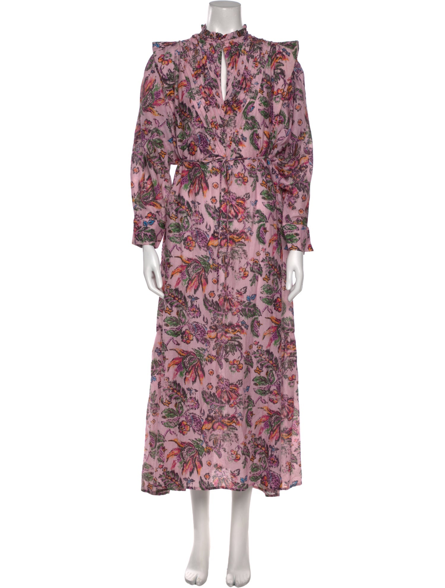 Maria Cher Floral Print Long Dress