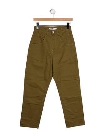 Maria Cher High-Rise Straight Leg Jeans