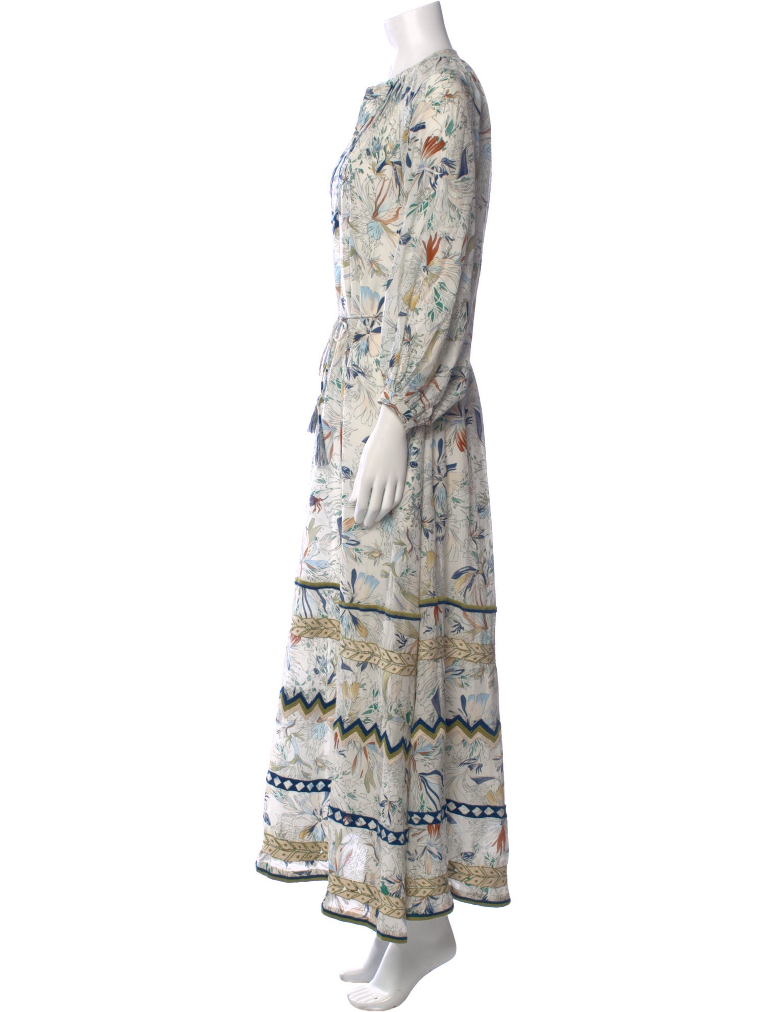 Maria Cher Printed Long Dress