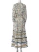 Maria Cher Printed Long Dress