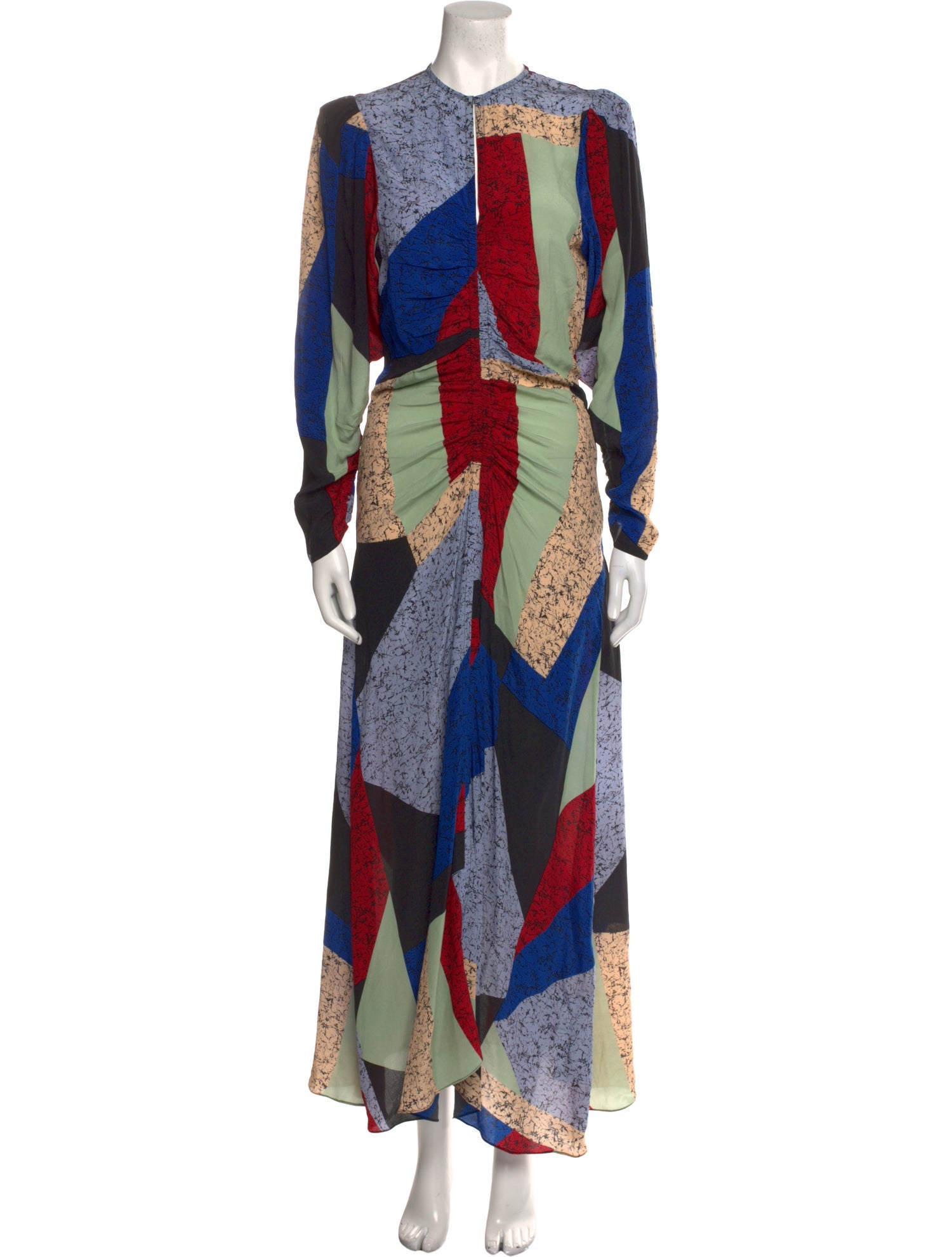 Maria Cher Silk Long Dress