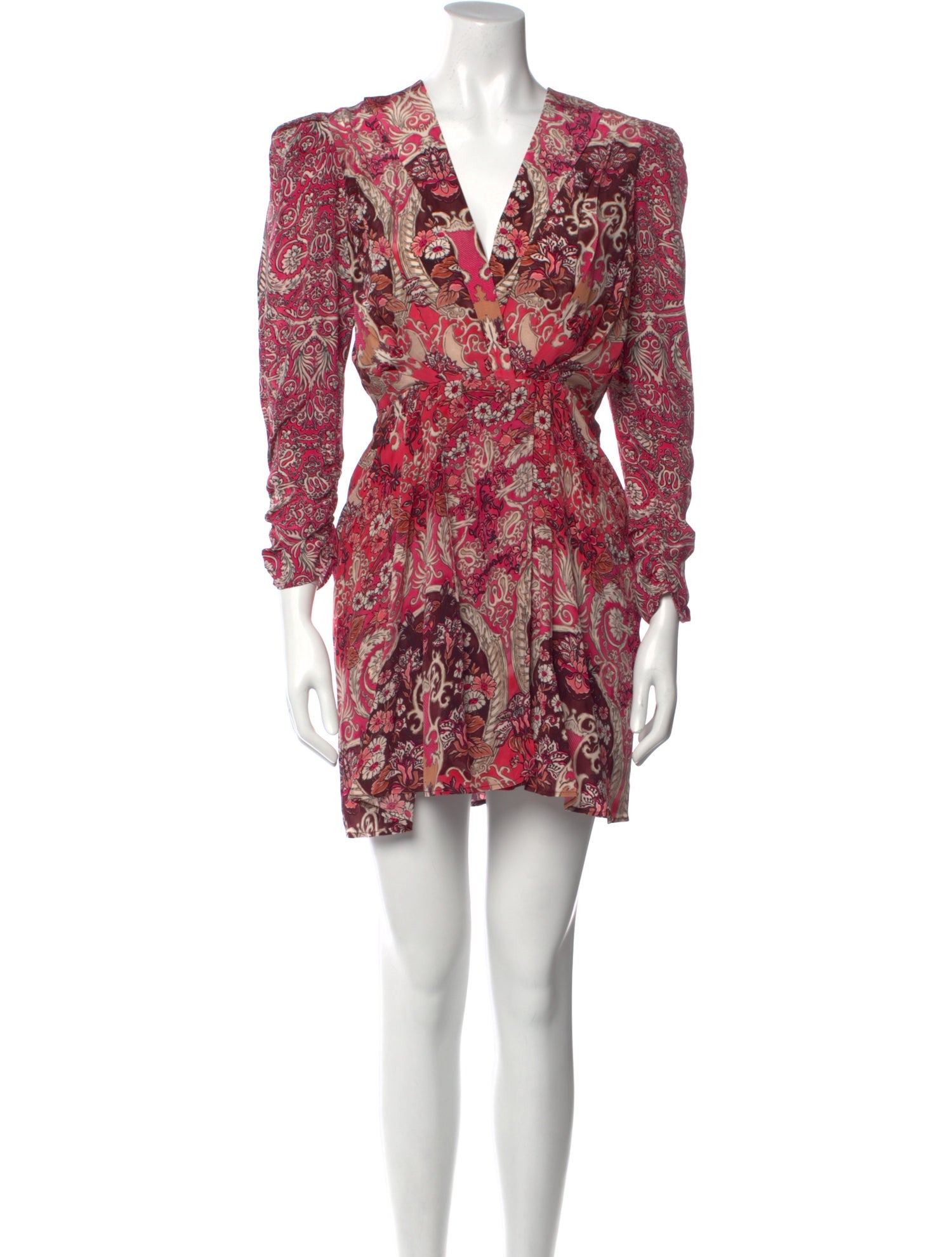 Maria Cher Silk Mini Dress