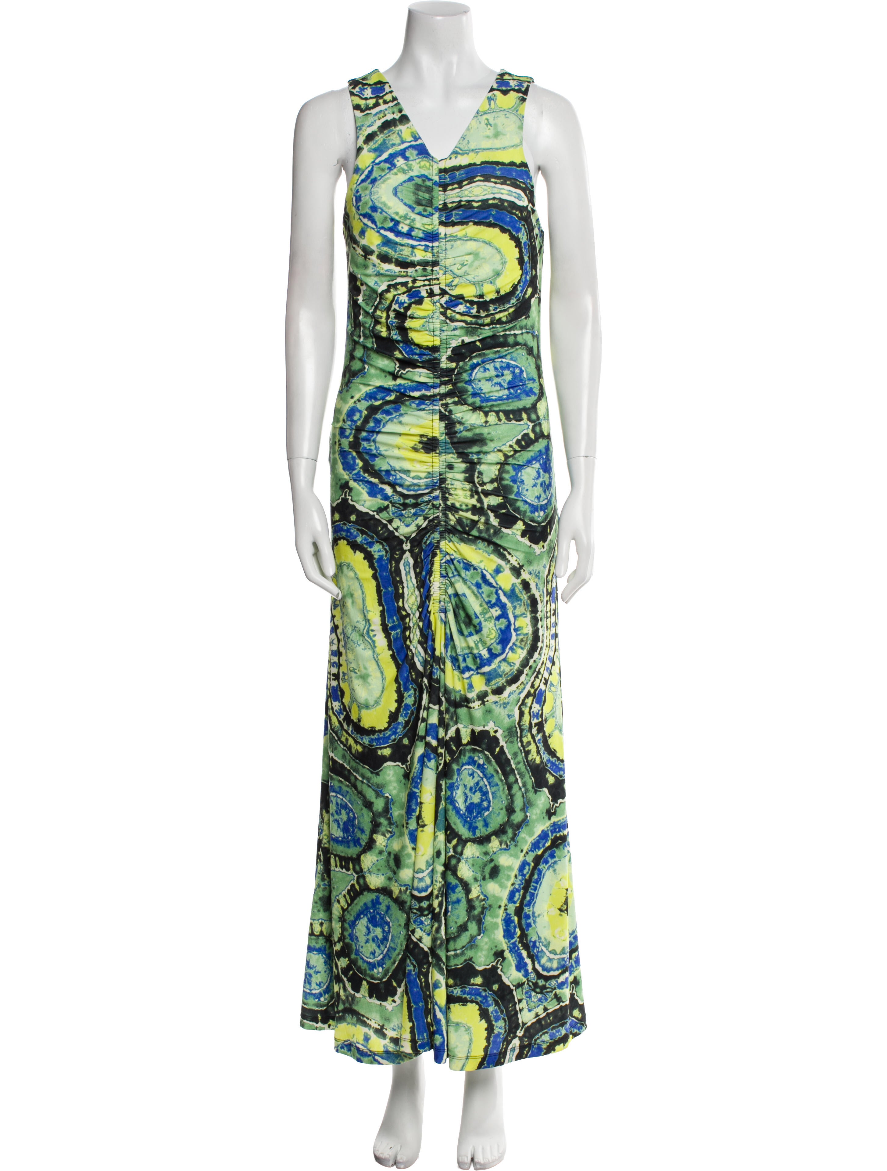Maria Cher Printed Long Dress