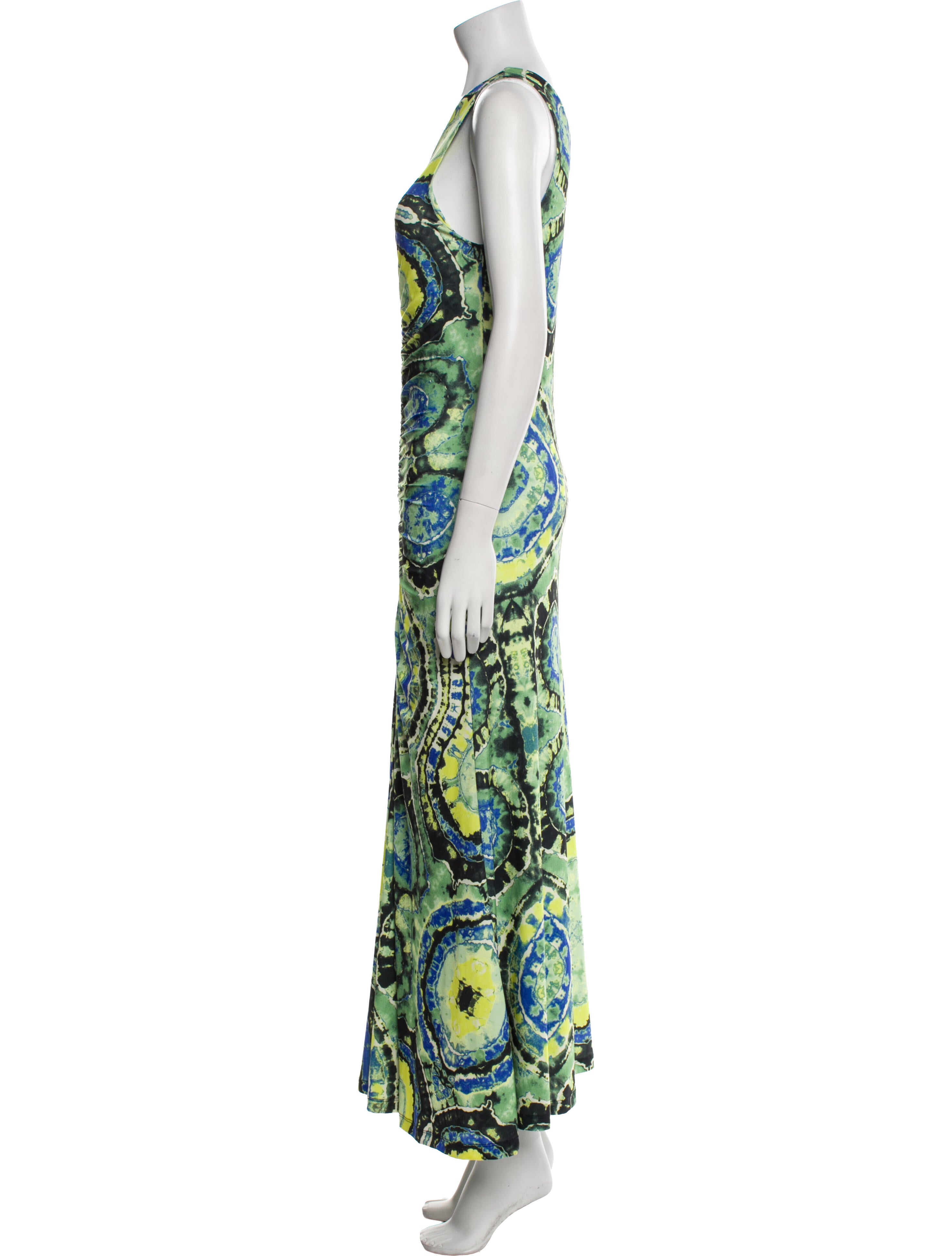 Maria Cher Printed Long Dress