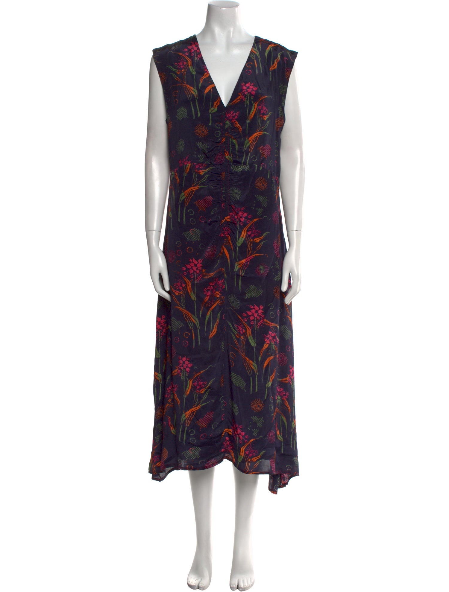 Maria Cher Floral Print Long Dress