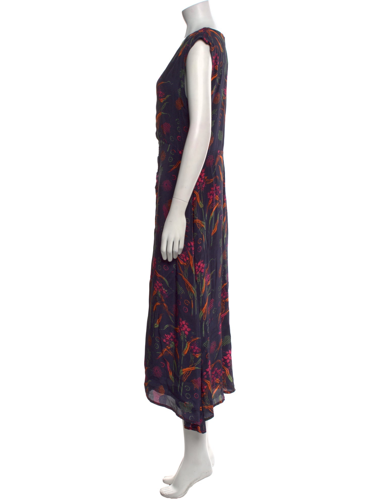 Maria Cher Floral Print Long Dress