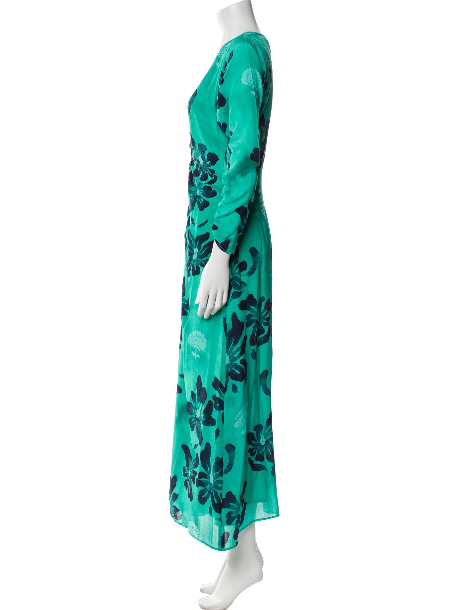 Maria Cher Silk Long Dress