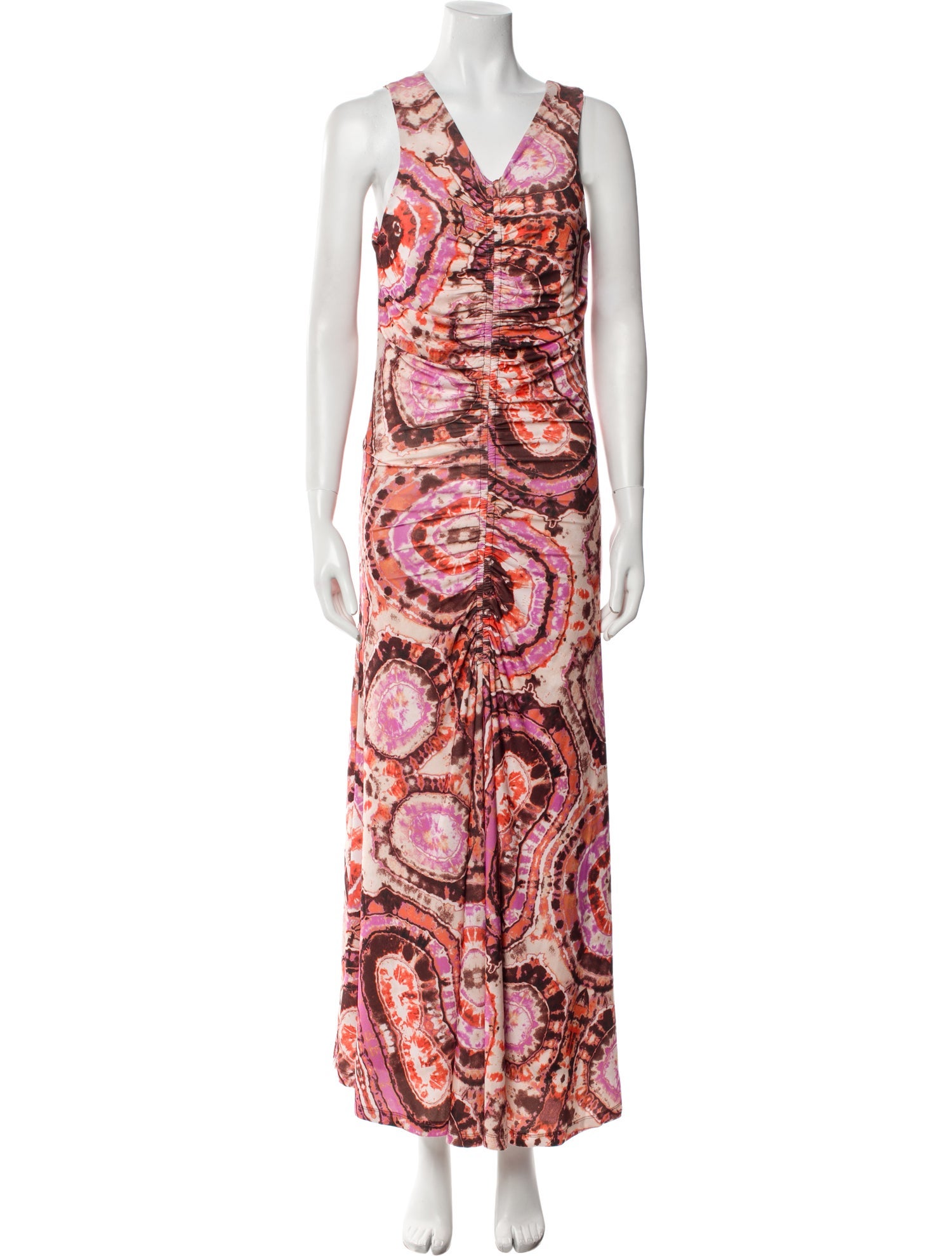 Maria Cher Printed Long Dress