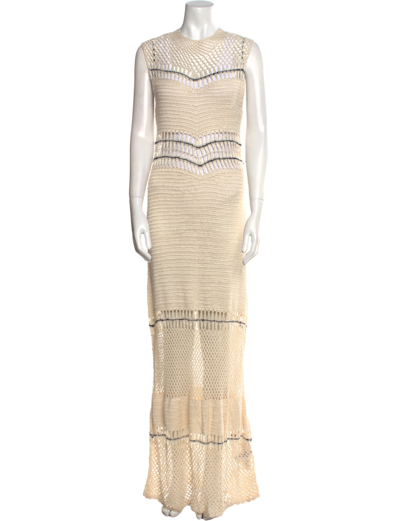 Maria Cher Patterned Long Dress