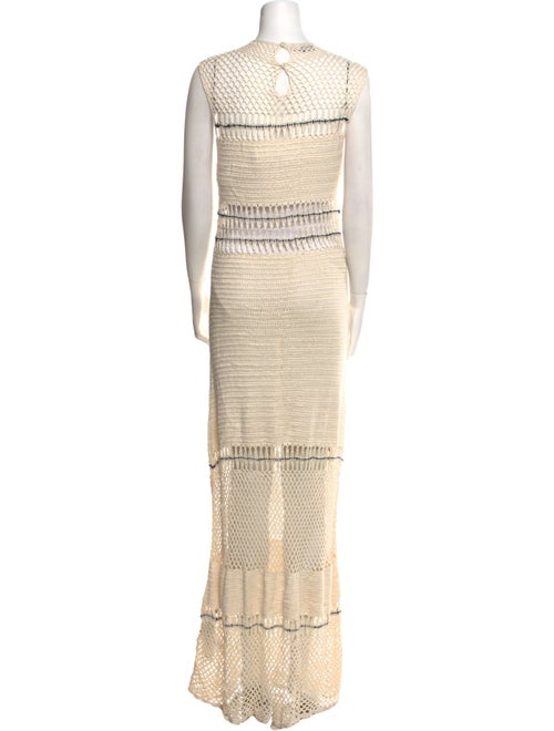 Maria Cher Patterned Long Dress