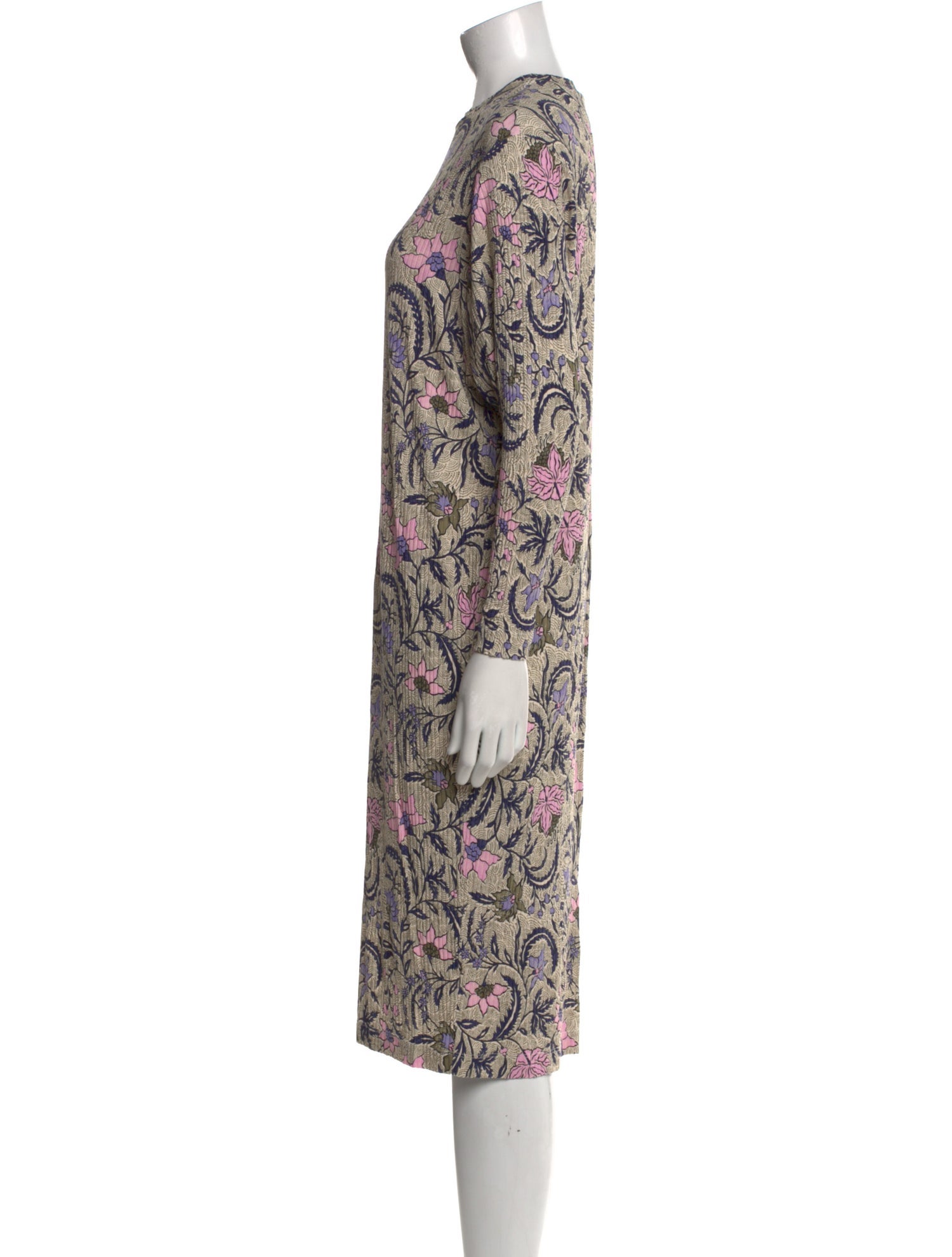 Maria Cher Paisley Print Midi Length Dress