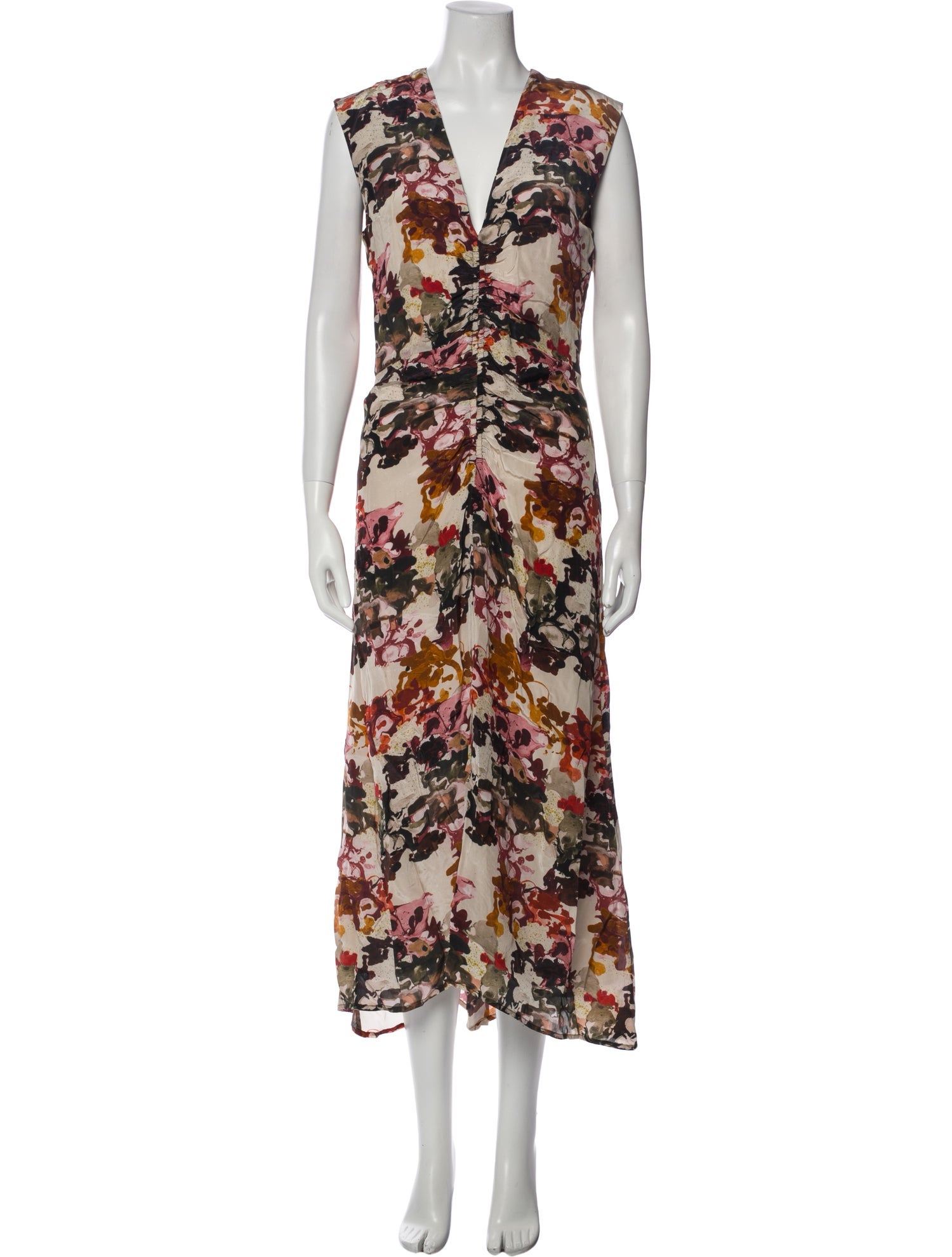 Maria Cher Floral Print Long Dress w/ Tags