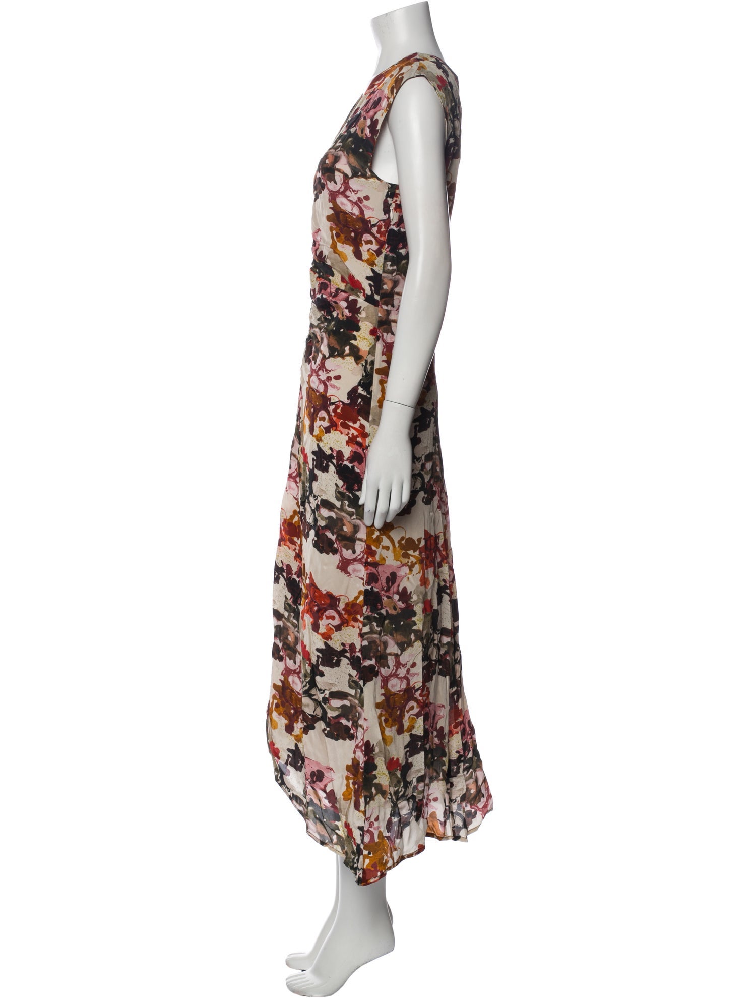Maria Cher Floral Print Long Dress w/ Tags