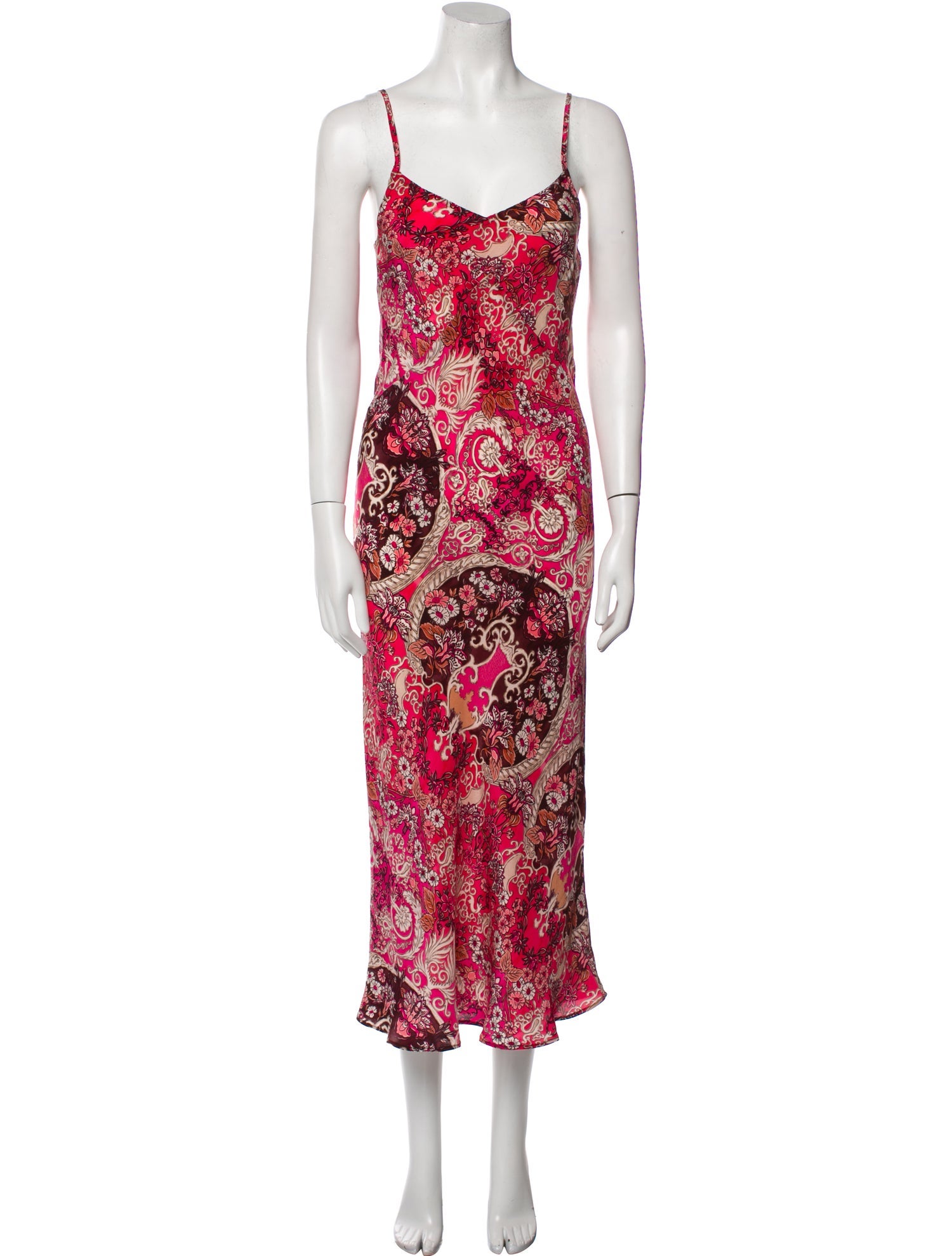 Maria Cher Silk Long Dress w/ Tags