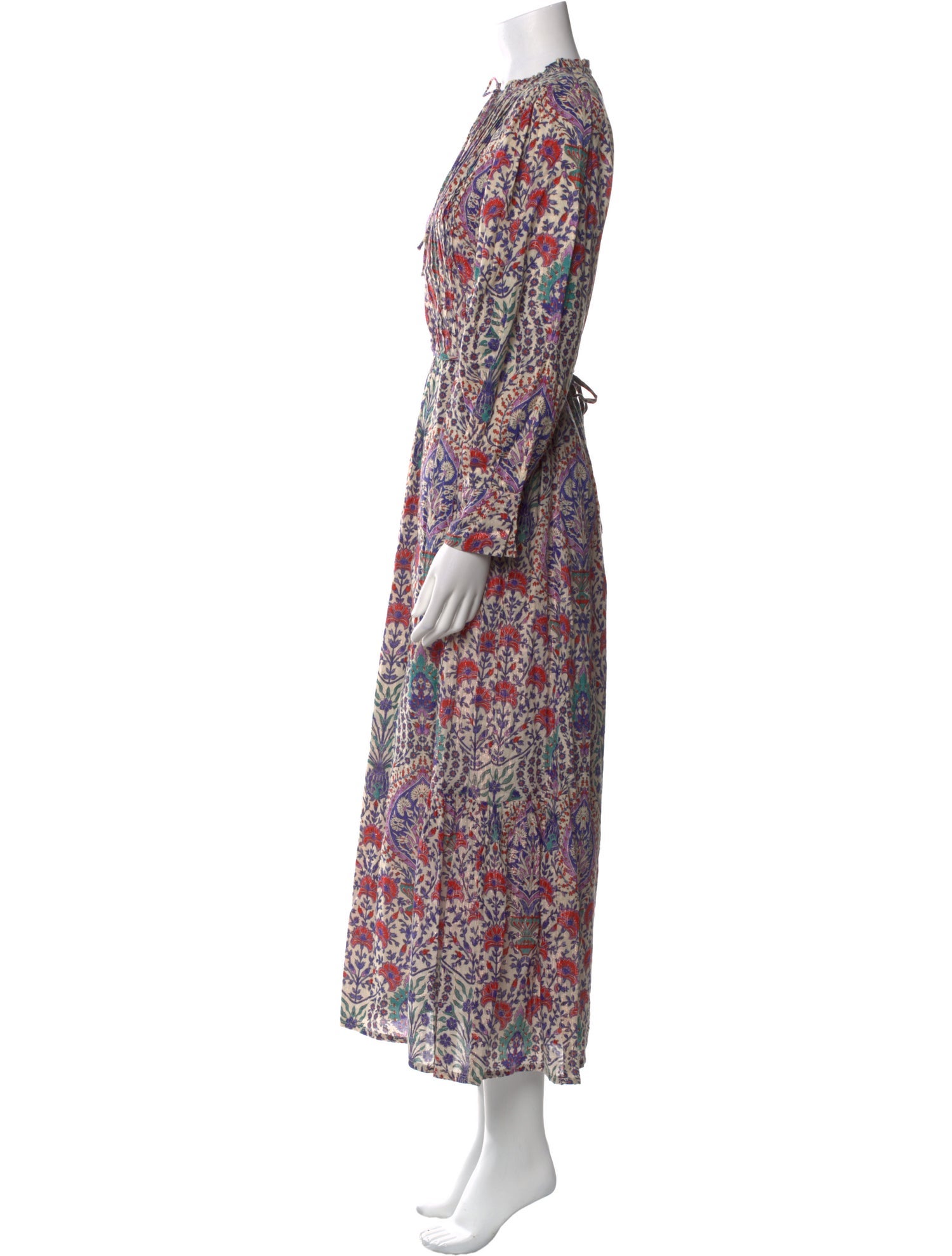 Maria Cher Paisley Print Long Dress