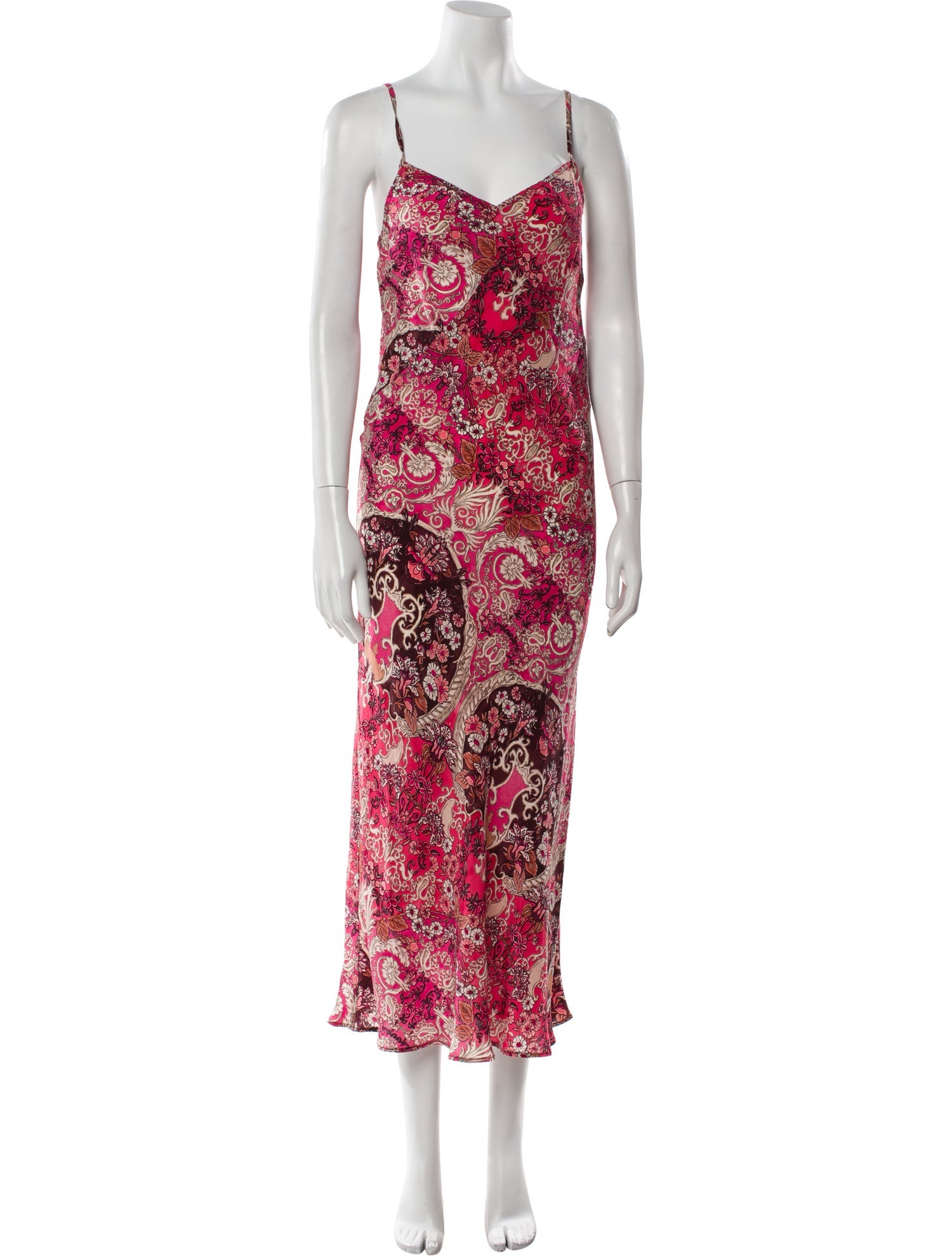 Maria Cher Silk Long Dress
