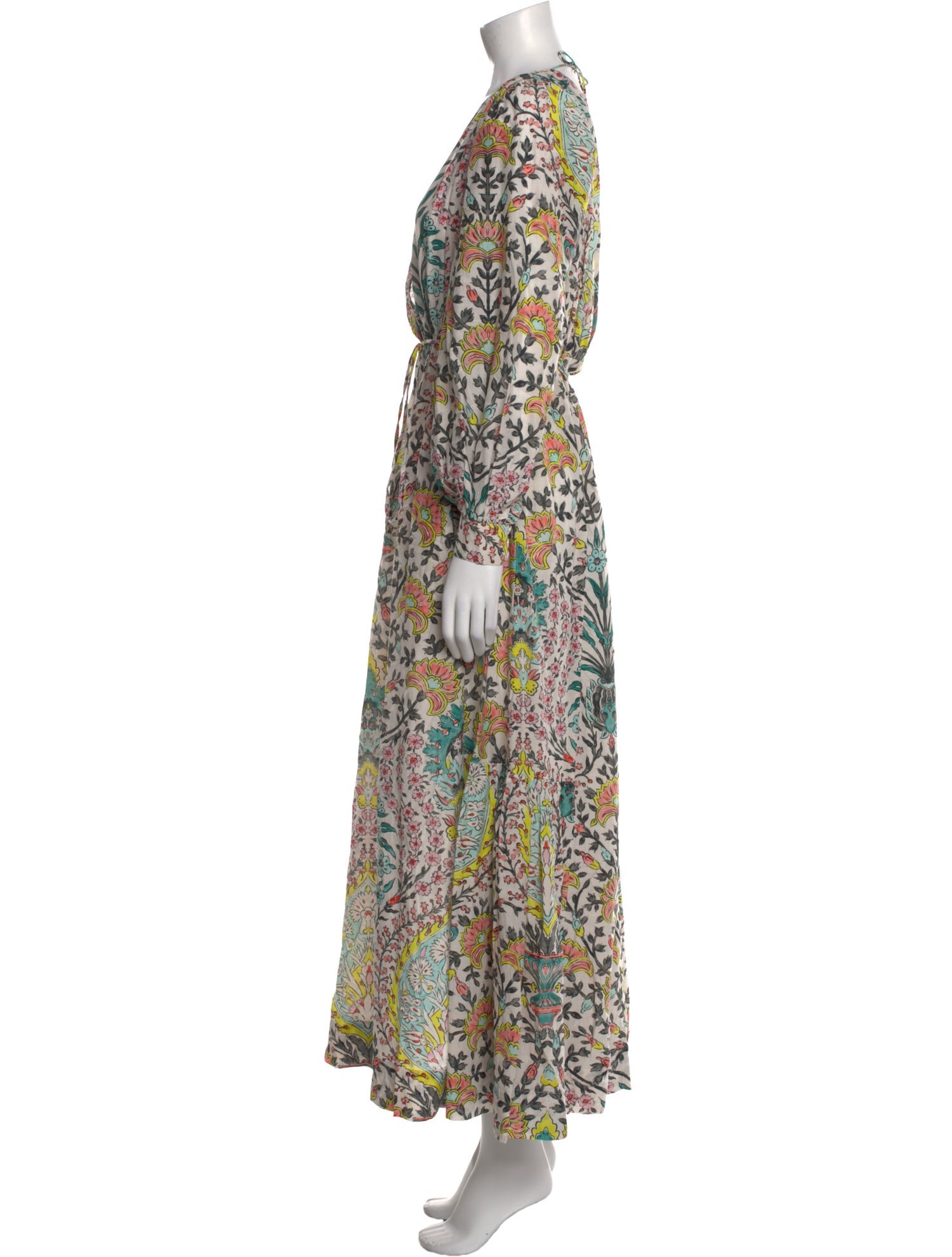 Maria Cher Printed Long Dress