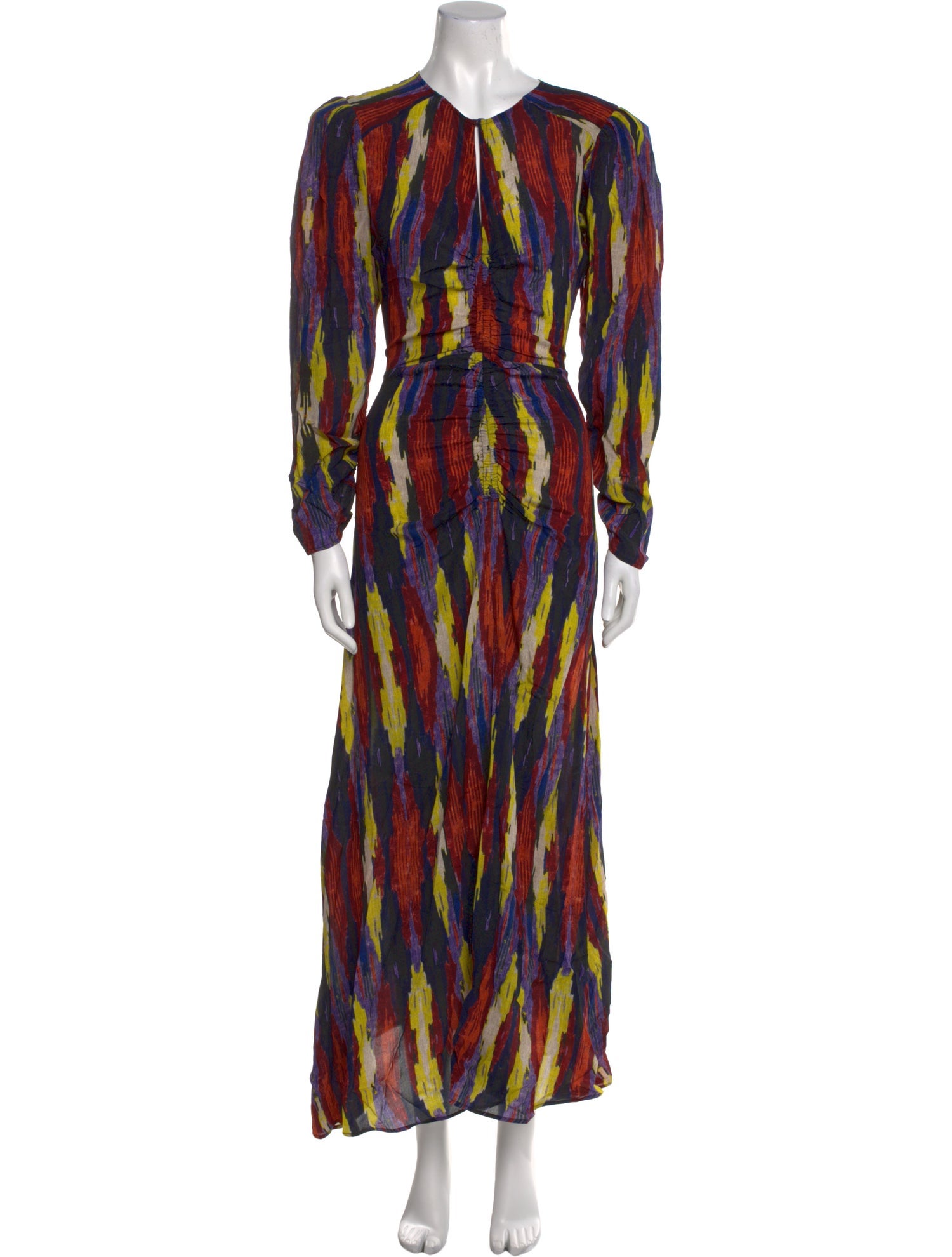 Maria Cher Silk Long Dress