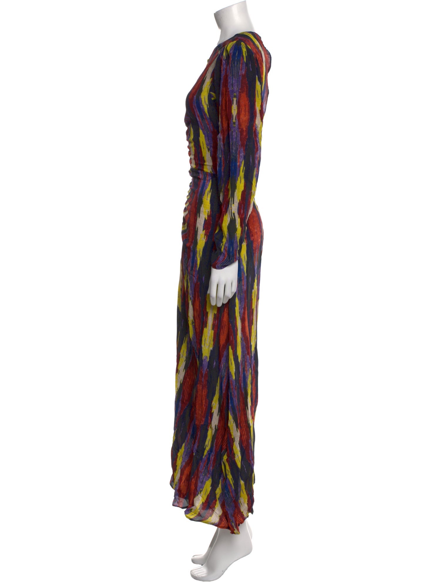 Maria Cher Silk Long Dress